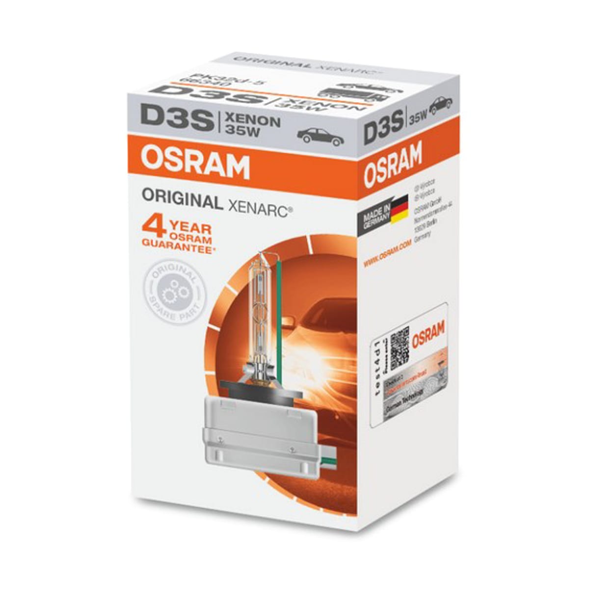 OSRAM Лампа D3S 42V 35W PK32d-5 XENARC ORIGINAL качество оригинальной з/ч (ОЕМ) 1 шт.