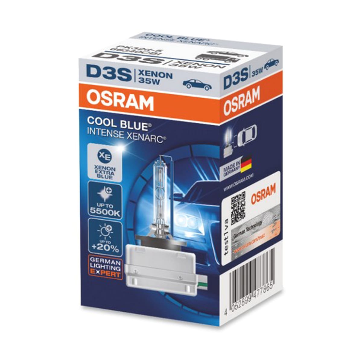 Деталь Снят, замена 66340CBN Лампа D3S 42V 35W PK32d-5 XENARC COOL BLUE INTENSE цветовая температура 6000К 1 шт. OSRAM