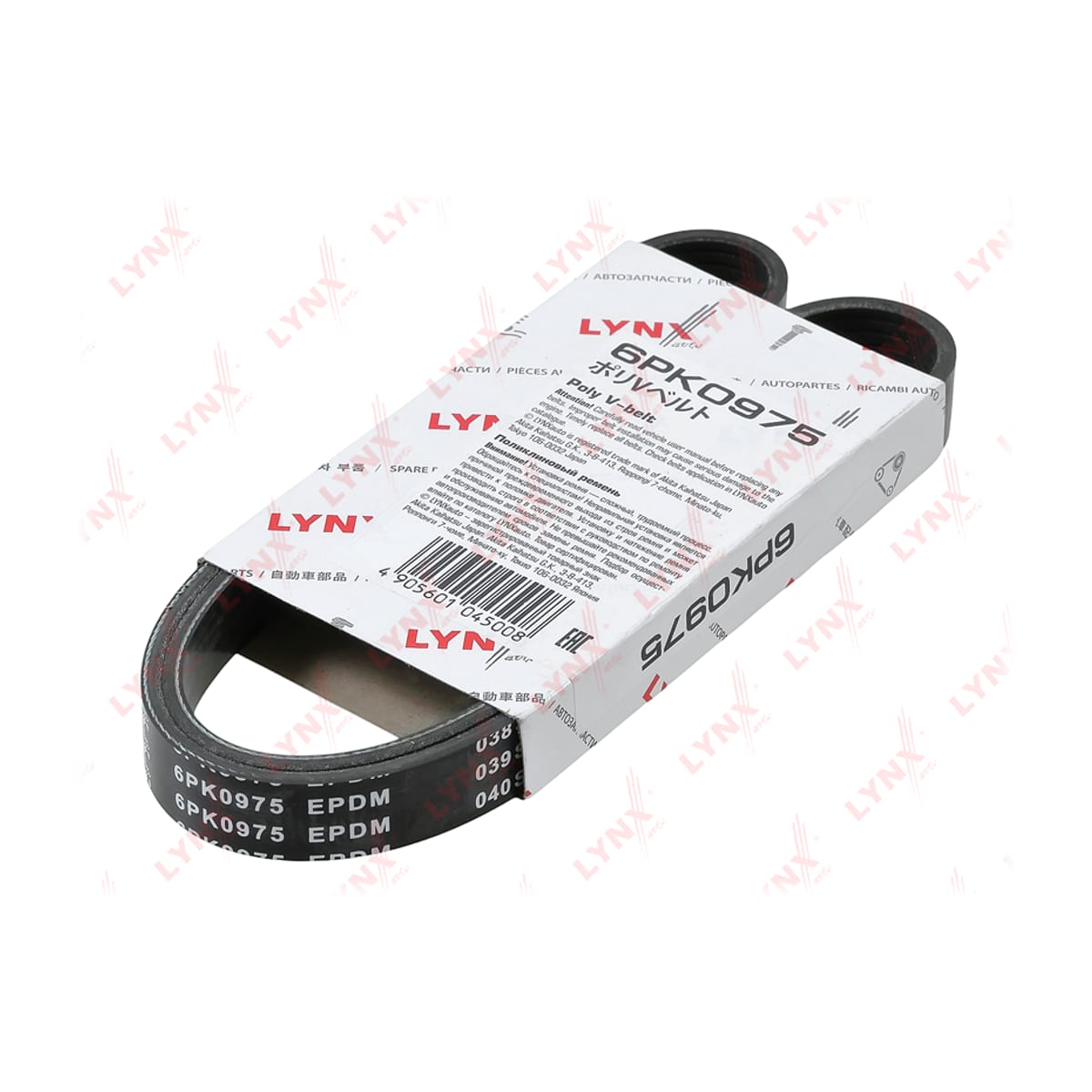 LYNXAUTO Ремень поликлиновой (EPDM, Power Max) 6PK0975