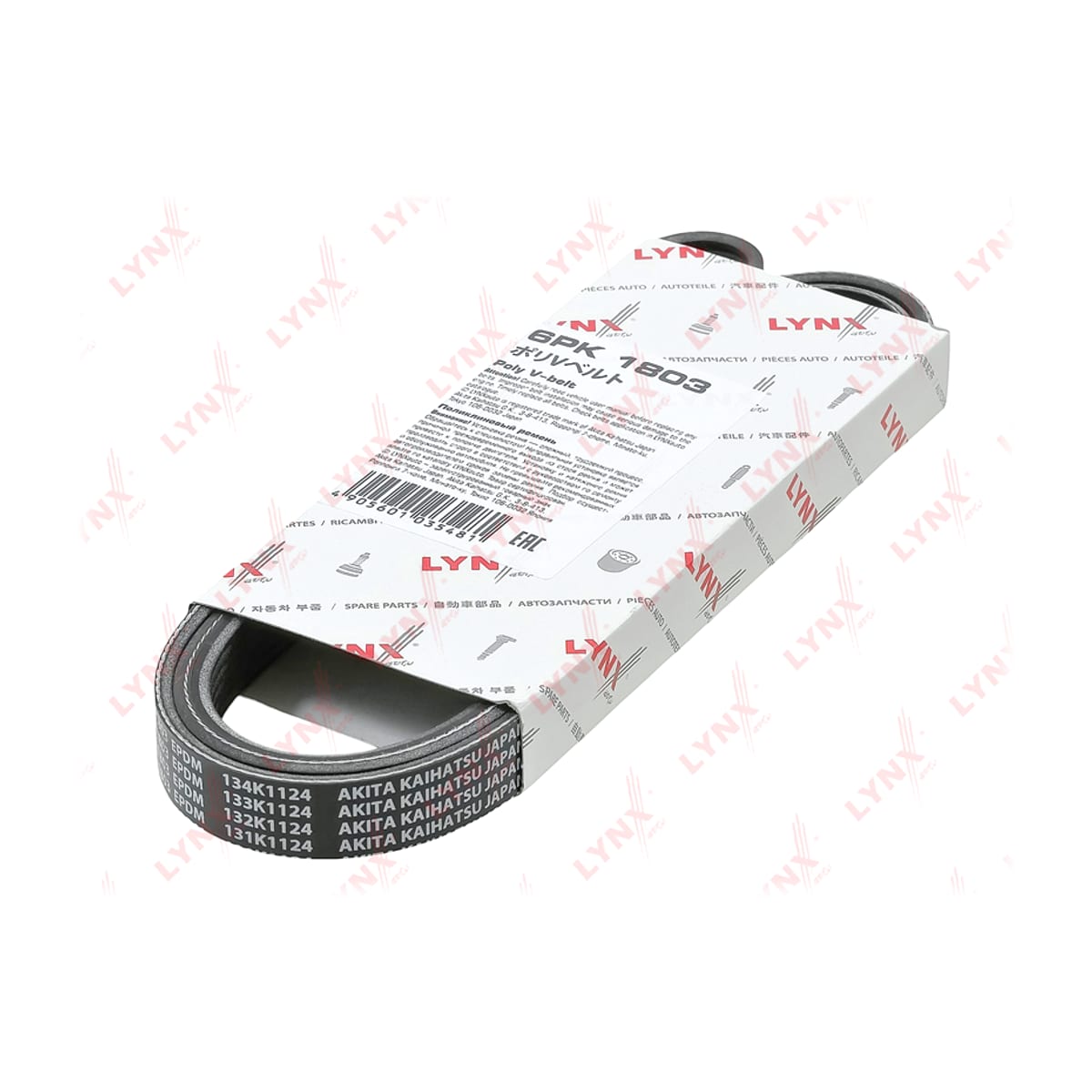 LYNXAUTO Ремень поликлиновой (EPDM, Power Max) 6PK1803
