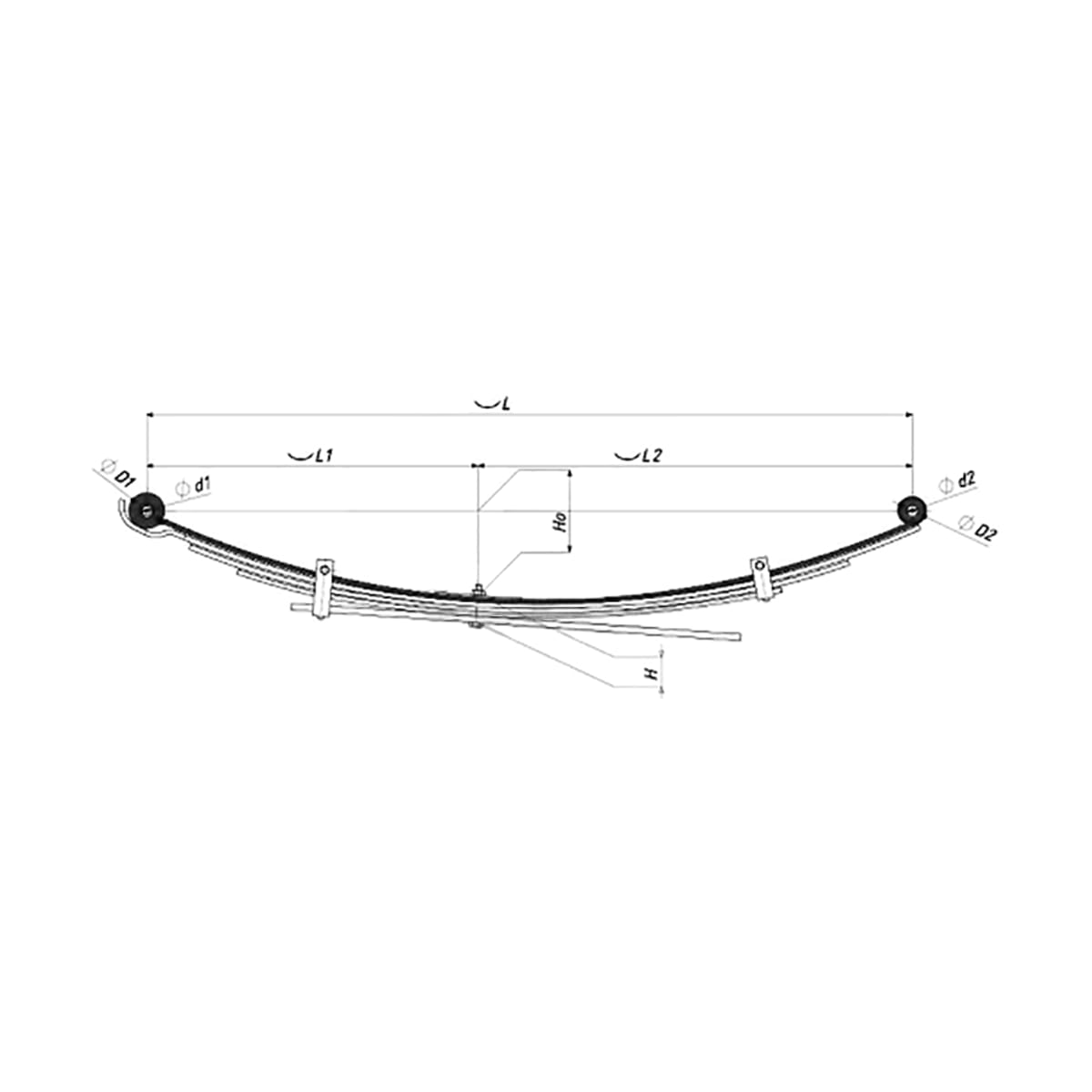 ЧМЗ Лист рессоры Mitsubishi L200 07-16 / Triton 06-11