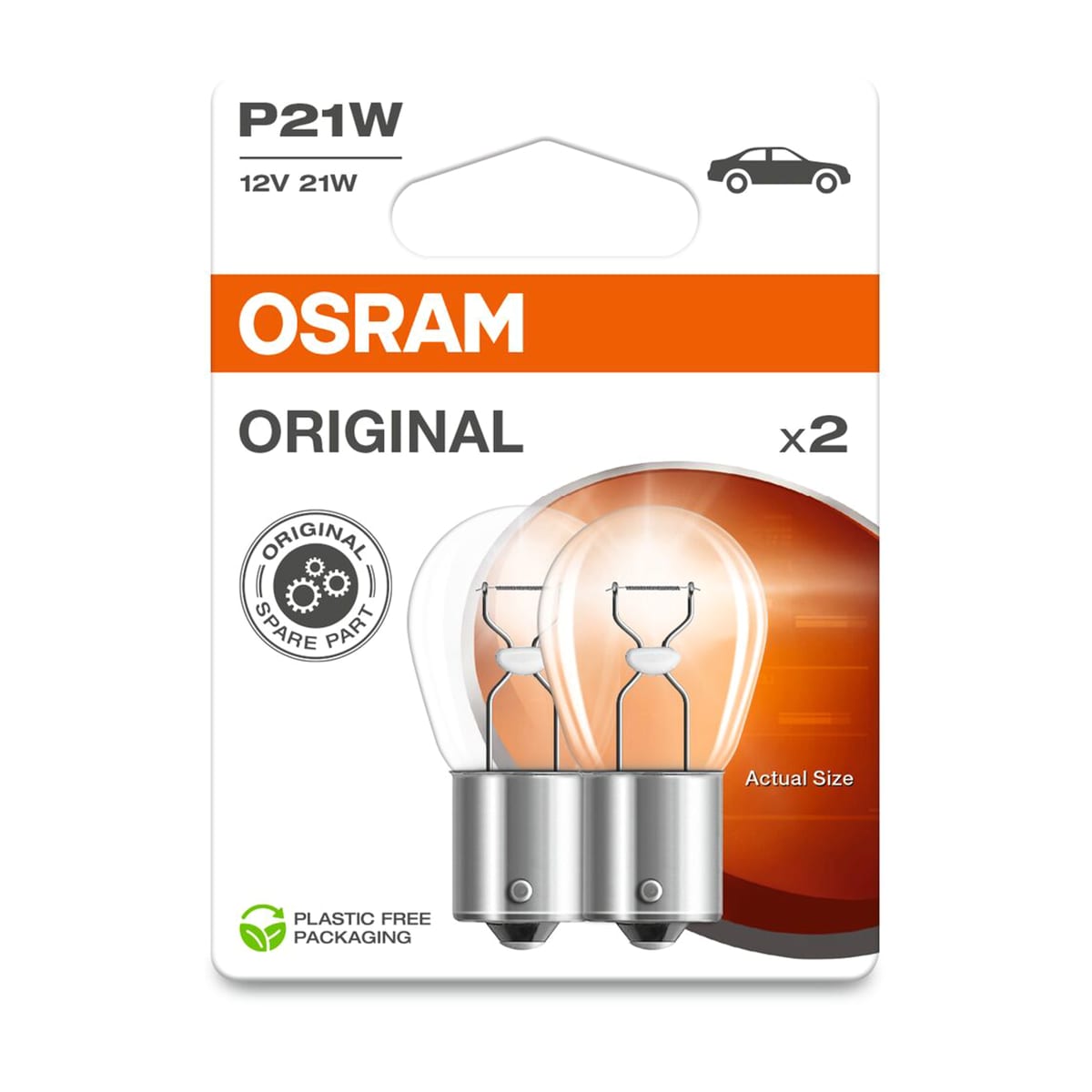 Деталь Комплект ламп P21W 12V 21W BA15s ORIGINAL LINE качество оригинальной з/ч (ОЕМ) 2шт.(1к-т) OSRAM