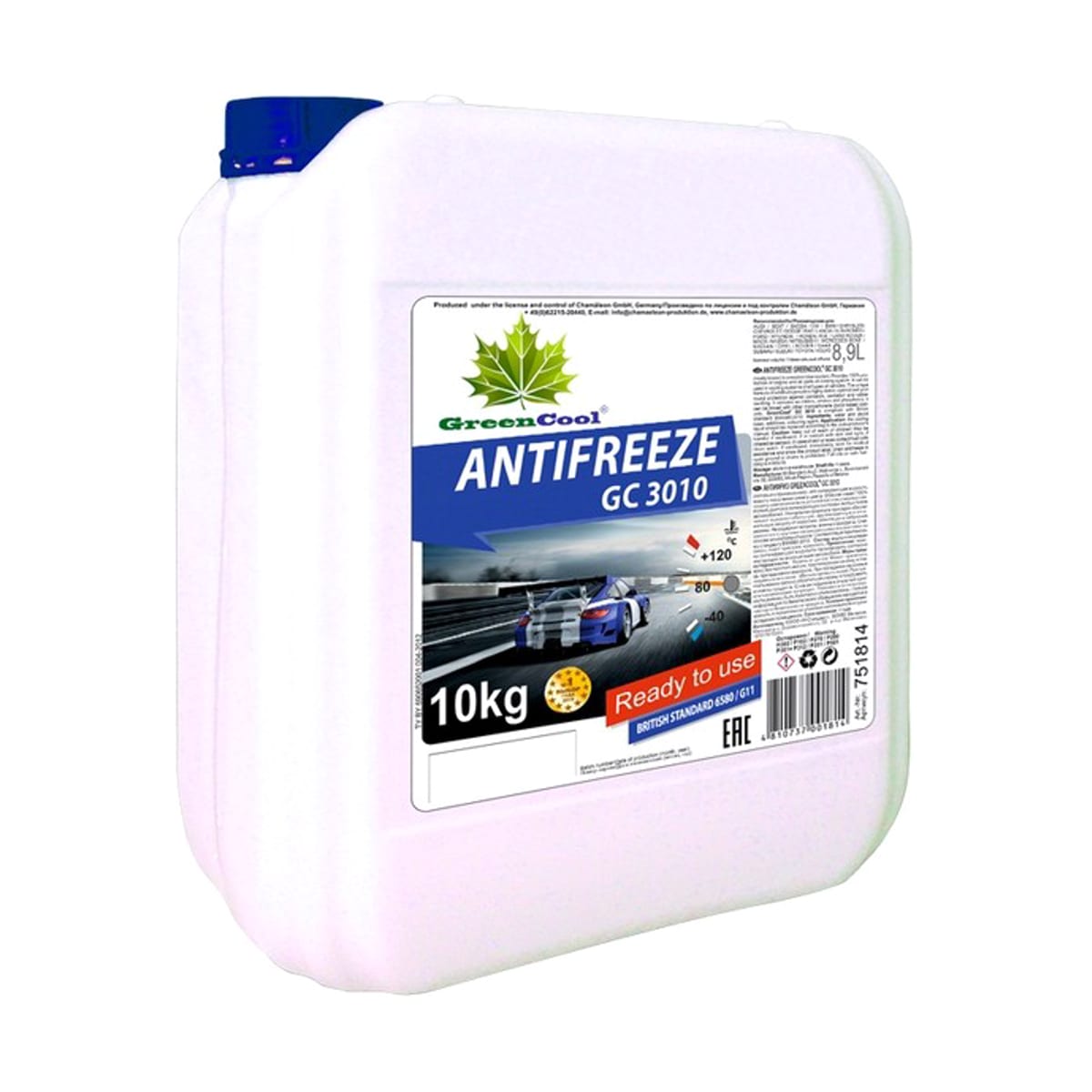 Деталь Антифриз GreenCool GC3010 G11, 10 кг (син.) GREENCOOL