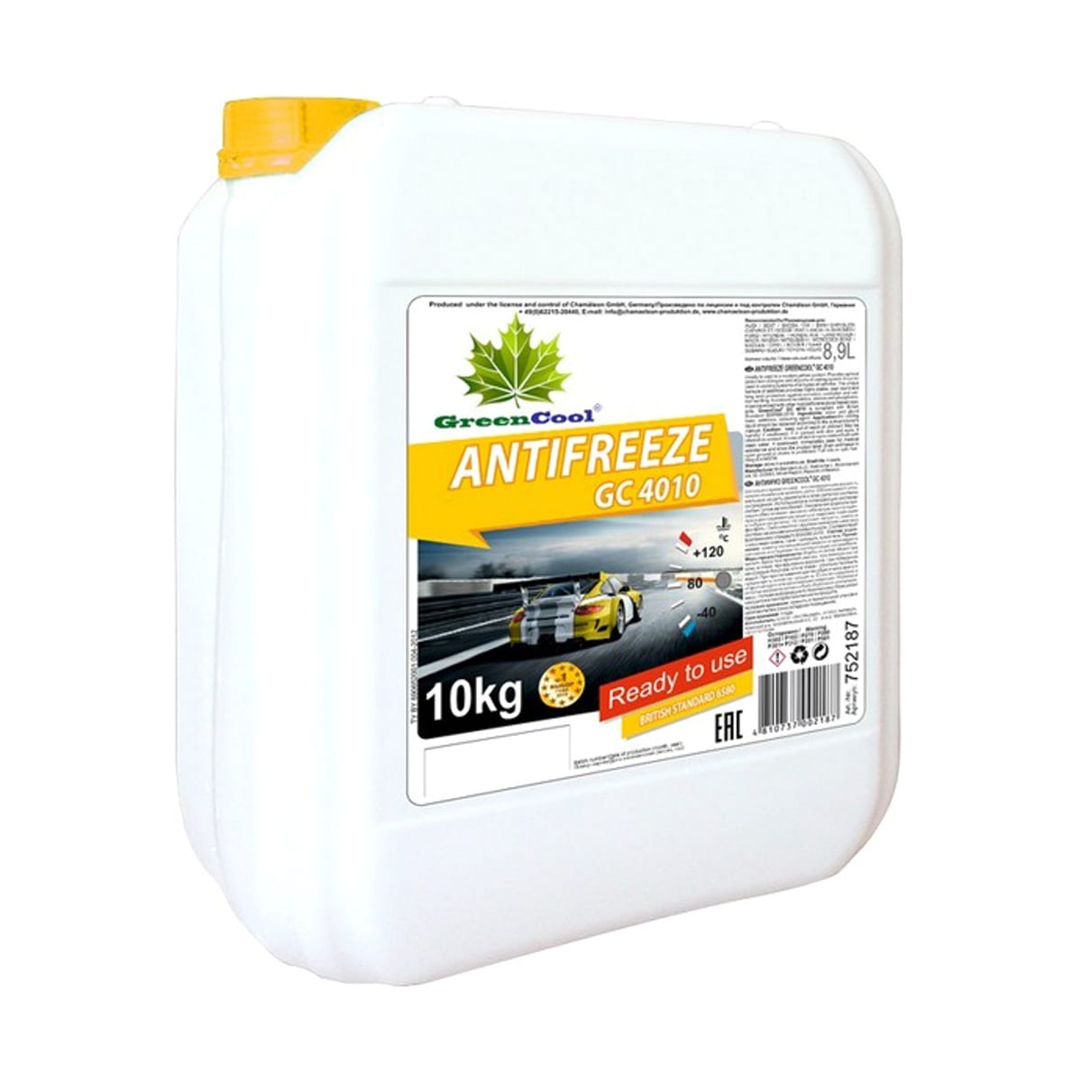 Деталь Антифриз GreenCool GC4010 G11, 10 кг (желтый) GREENCOOL
