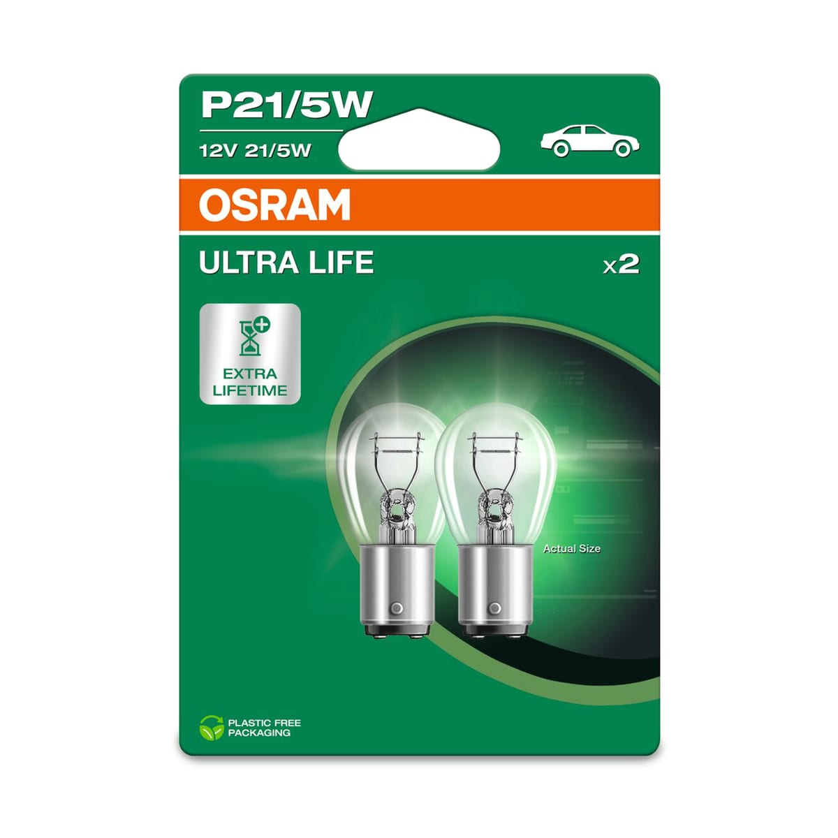 Деталь Комплект ламп P21/5W 12V 21/5W BAY15d ULTRA LIFE 2шт.(1к-т) OSRAM