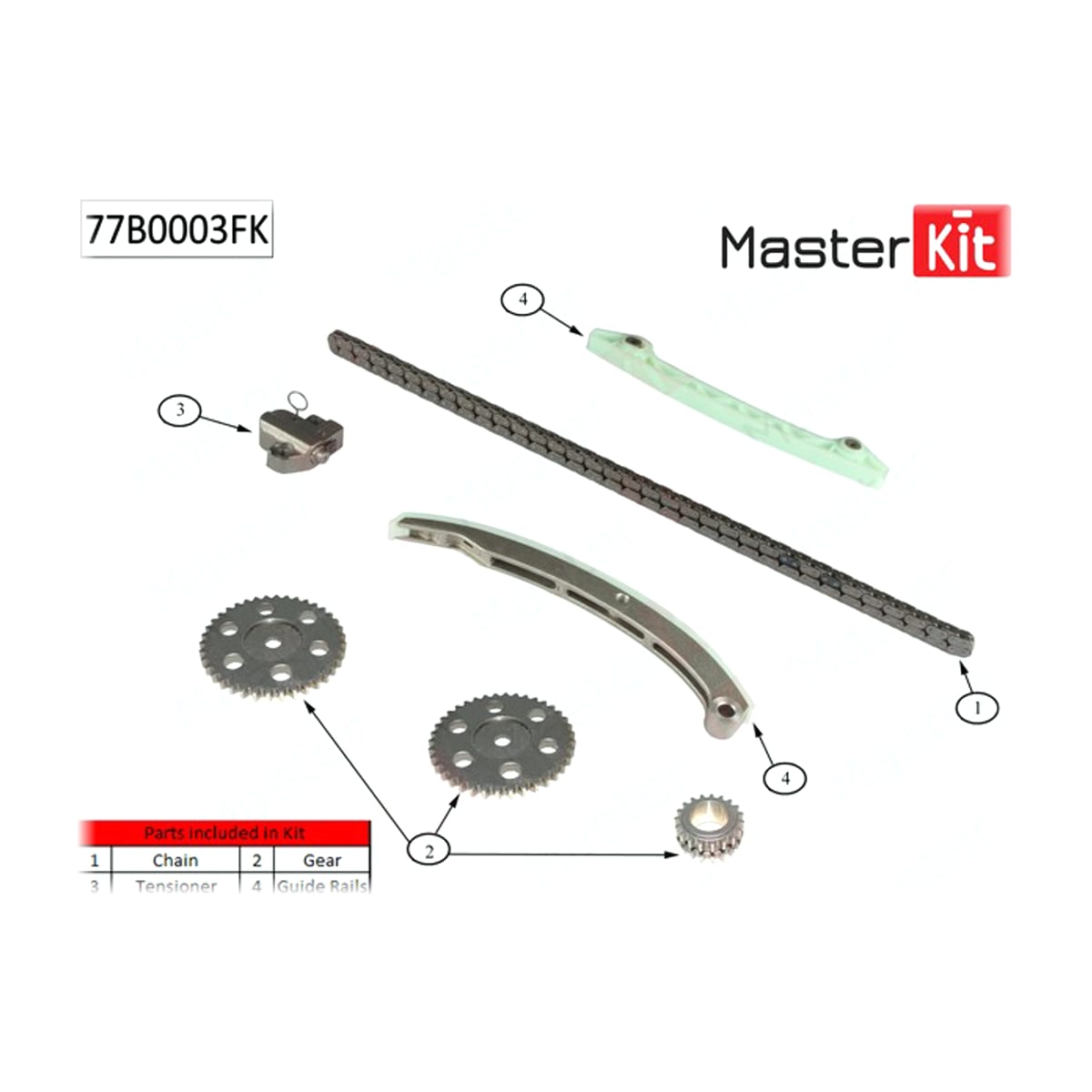 MASTER KIT Комплект цепи ГРМ