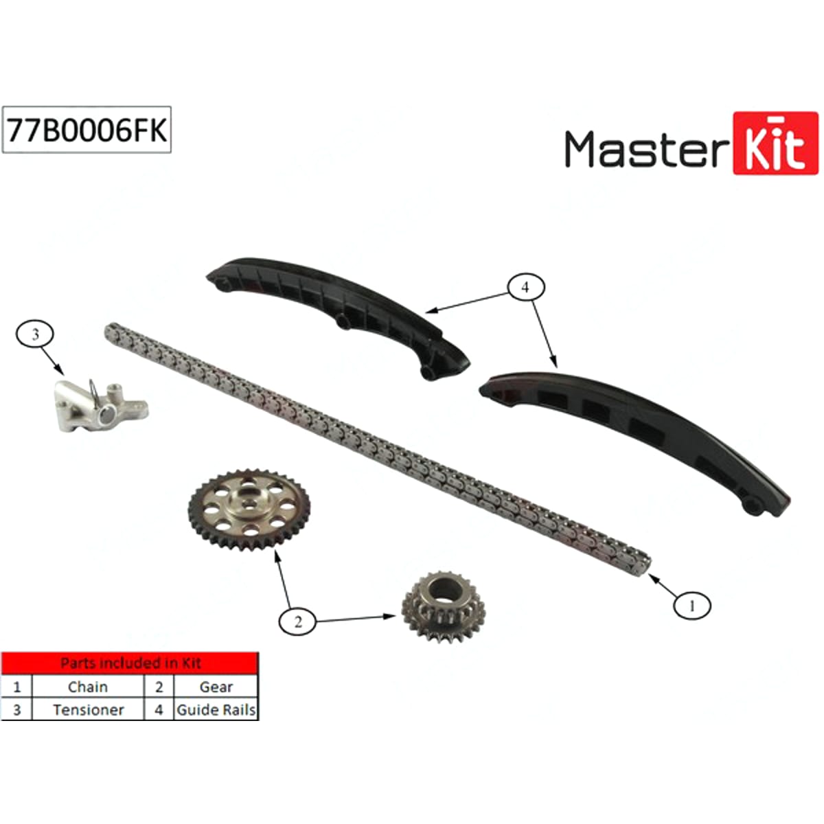Деталь Комплект цепи ГРМ MASTER KIT