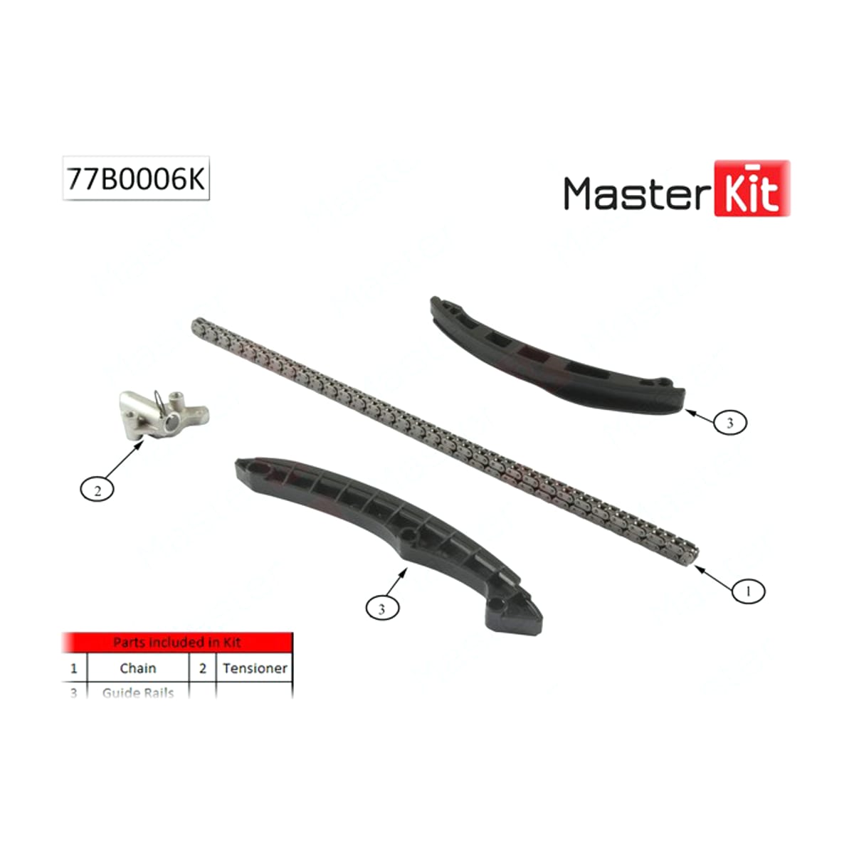 Деталь Комплект цепи ГРМ MASTER KIT