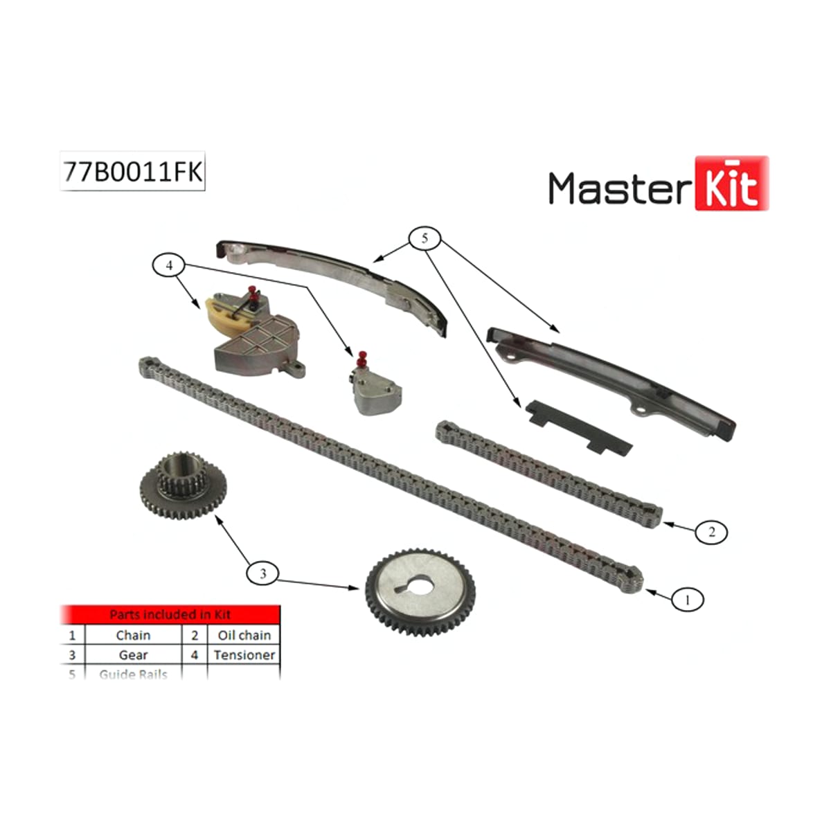 Деталь Комплект цепи ГРМ MASTER KIT