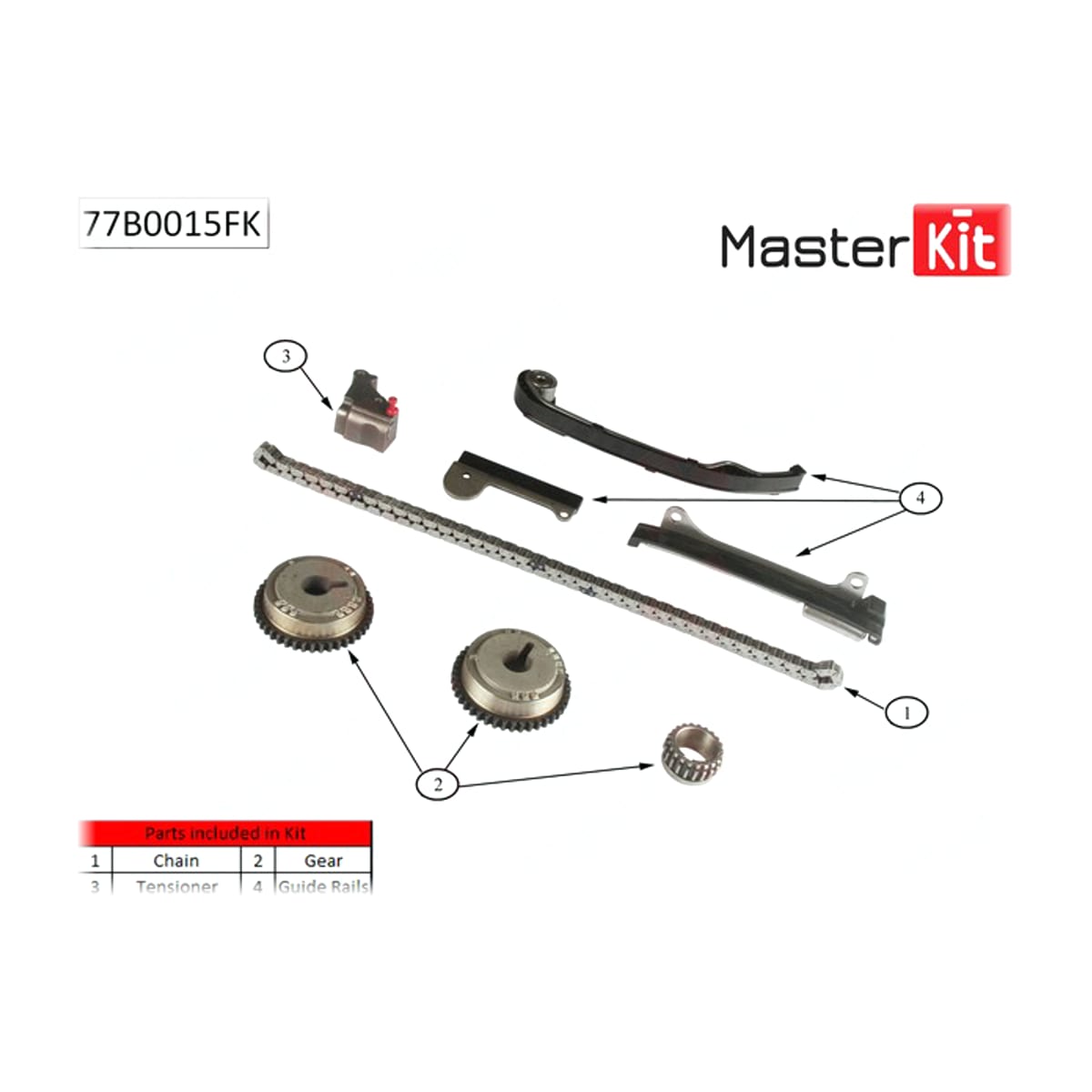 Деталь Комплект цепи ГРМ MASTER KIT