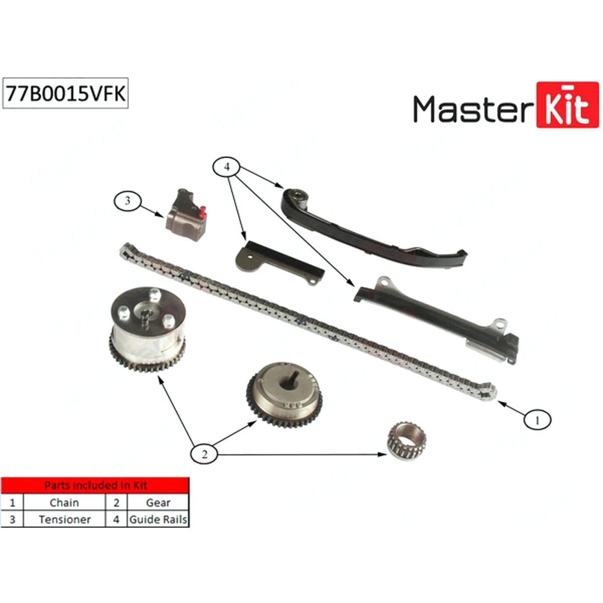 MASTER KIT Комплект цепи ГРМ