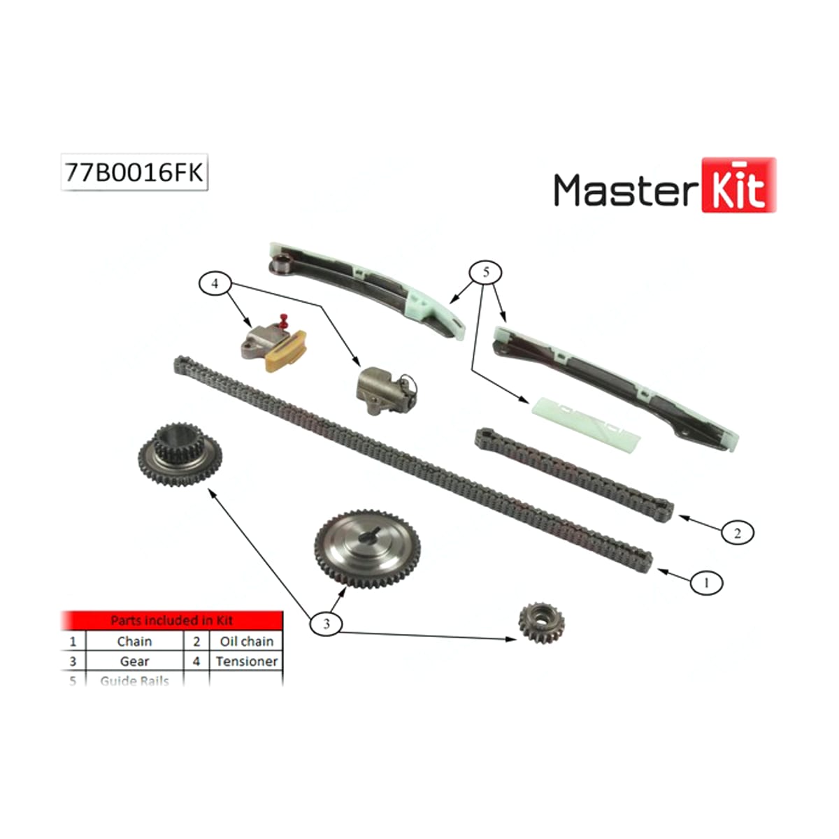 MASTER KIT Комплект цепи ГРМ