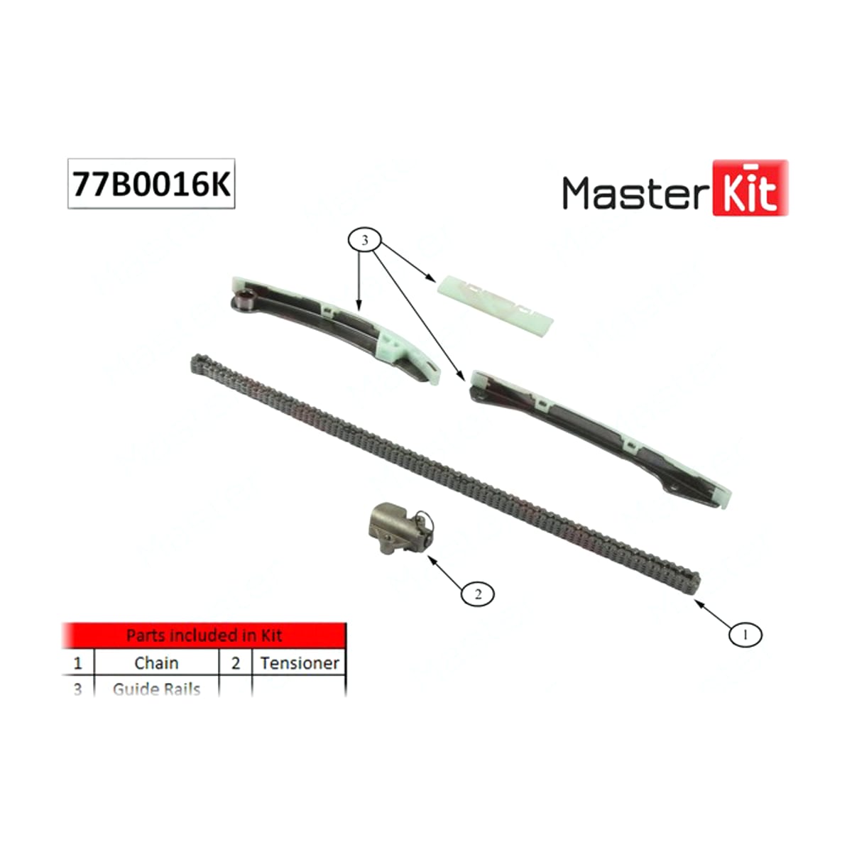 MASTER KIT Комплект цепи ГРМ 77B0016K