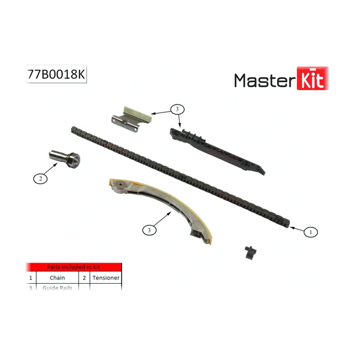 MASTER KIT Комплект цепи ГРМ 77B0018K