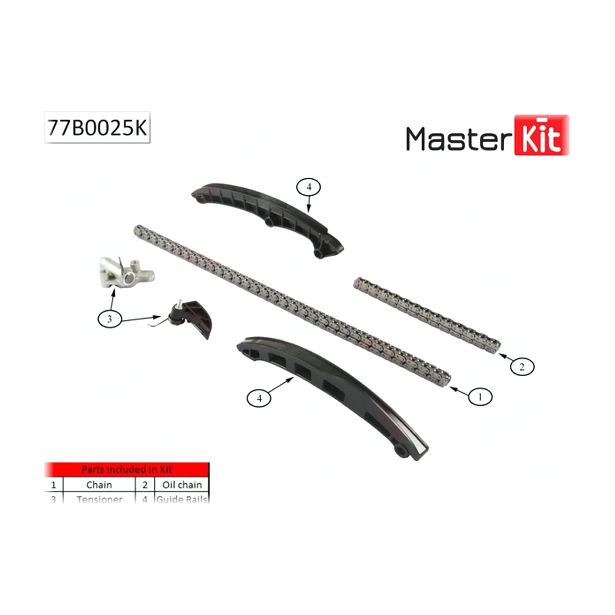 Деталь Комплект цепи ГРМ MASTER KIT
