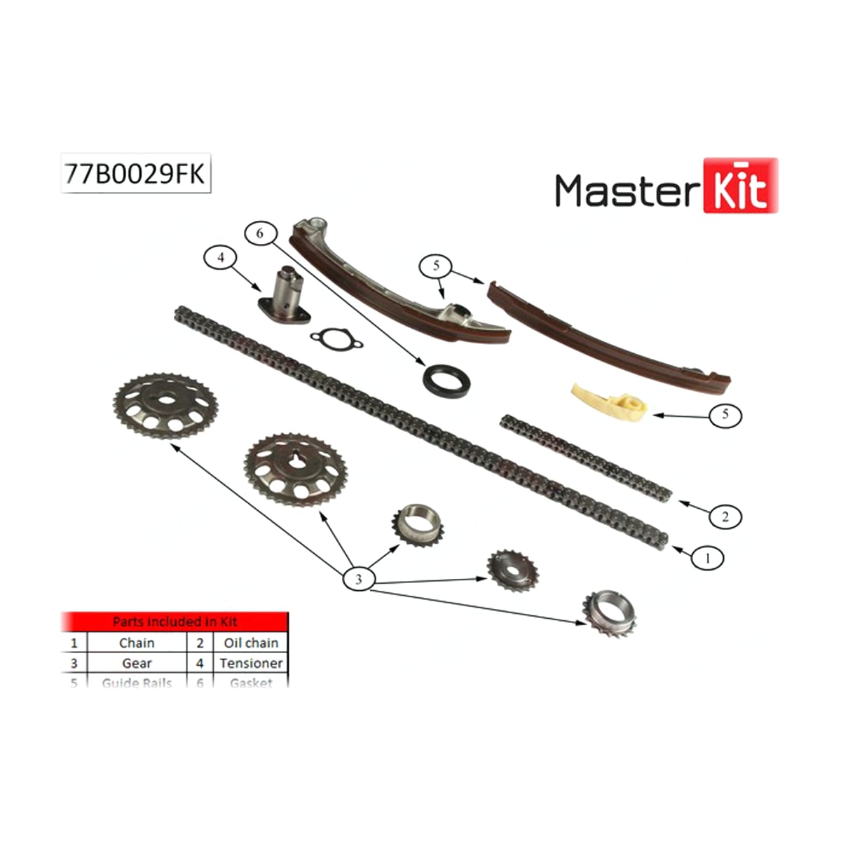 MASTER KIT Комплект цепи ГРМ