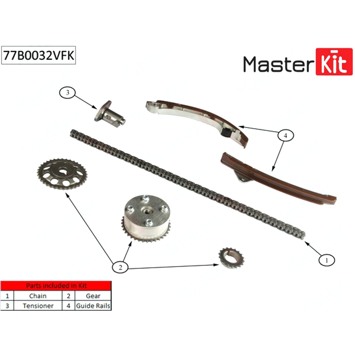 MASTER KIT Комплект цепи ГРМ
