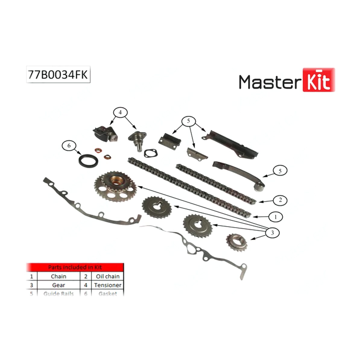 MASTER KIT Комплект цепи ГРМ