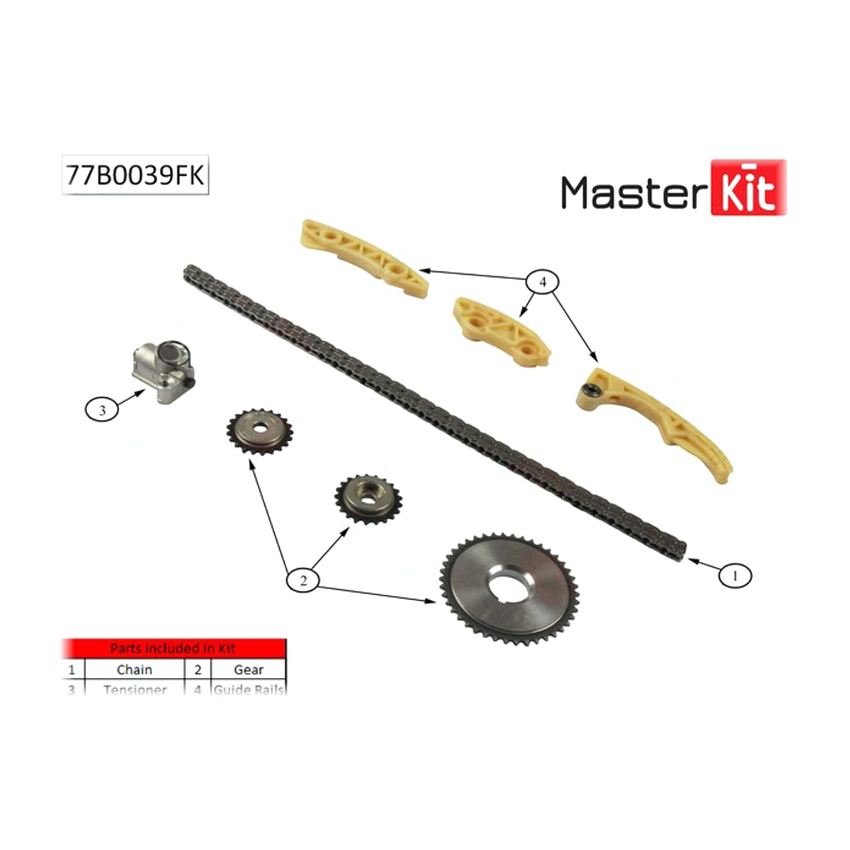 MASTER KIT Комплект цепи ГРМ