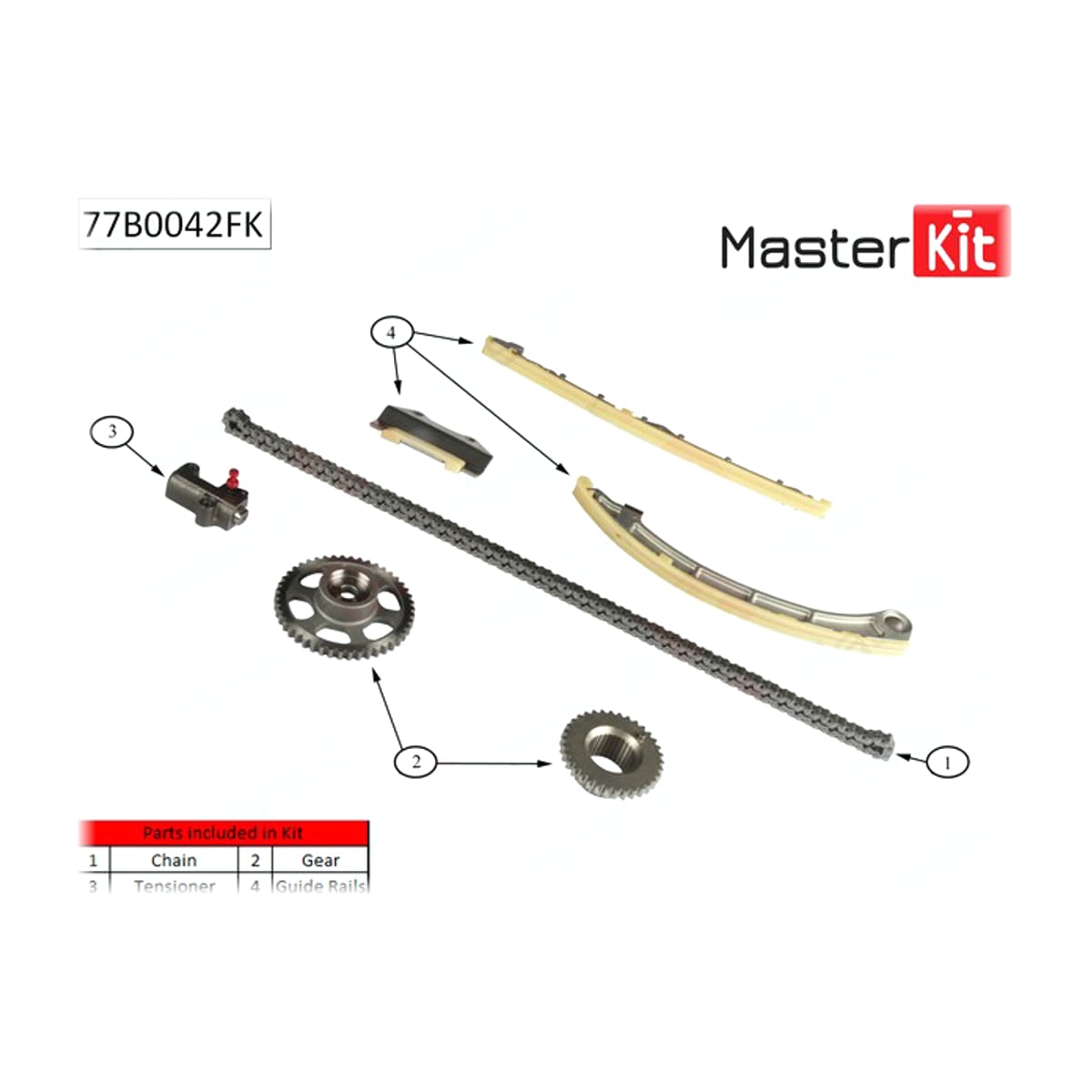 MASTER KIT Комплект цепи ГРМ