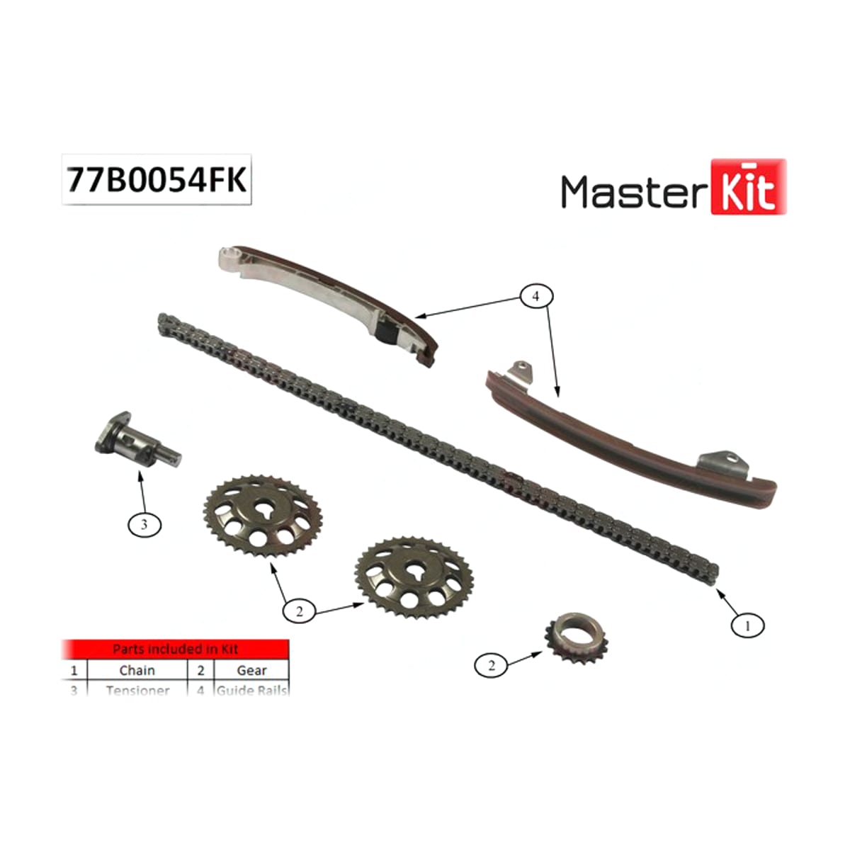 MASTER KIT Комплект цепи ГРМ 77B0054FK