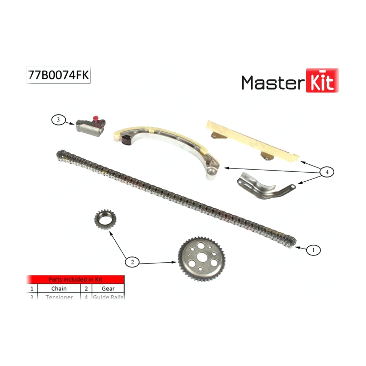 MASTER KIT Комплект цепи ГРМ