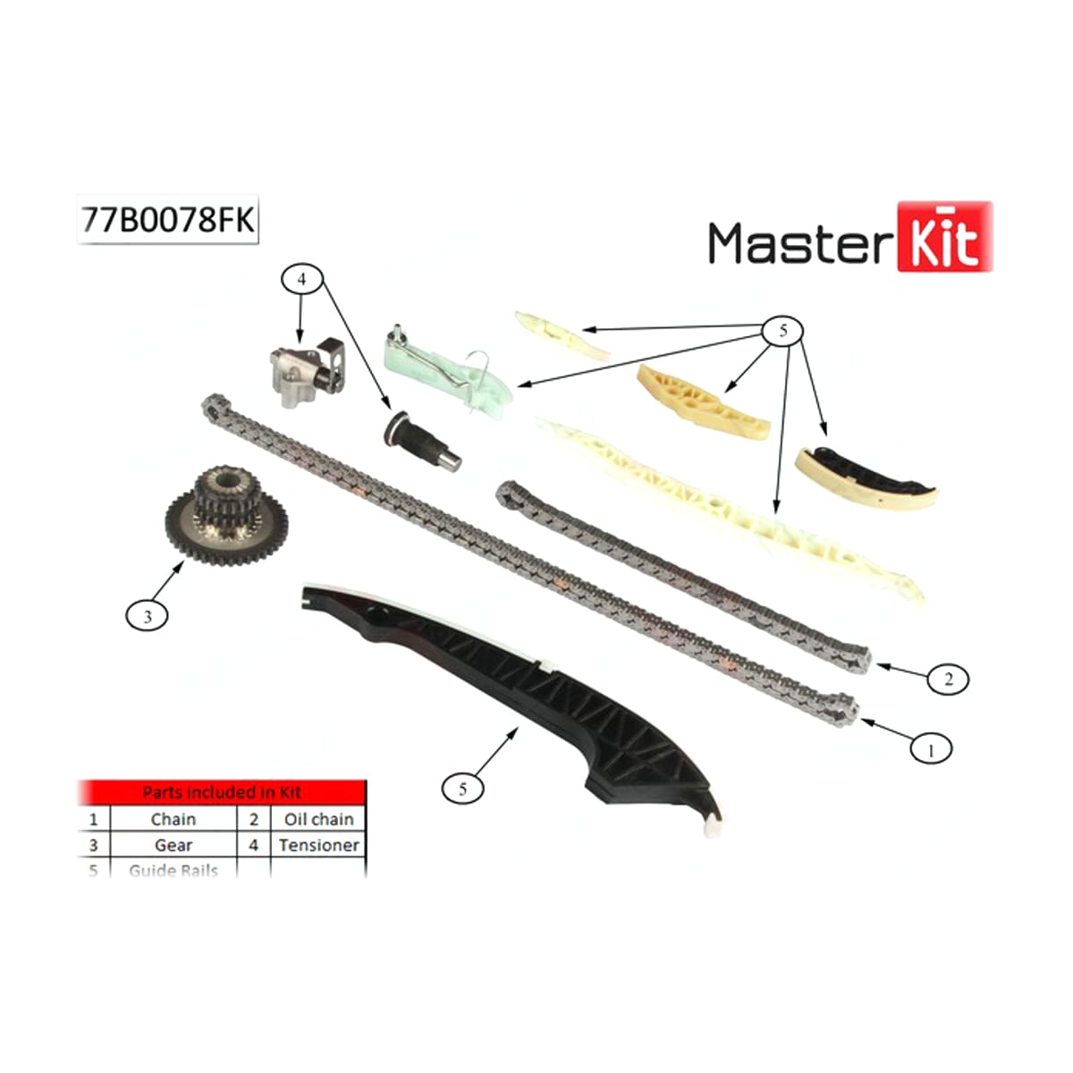 MASTER KIT Комплект цепи ГРМ