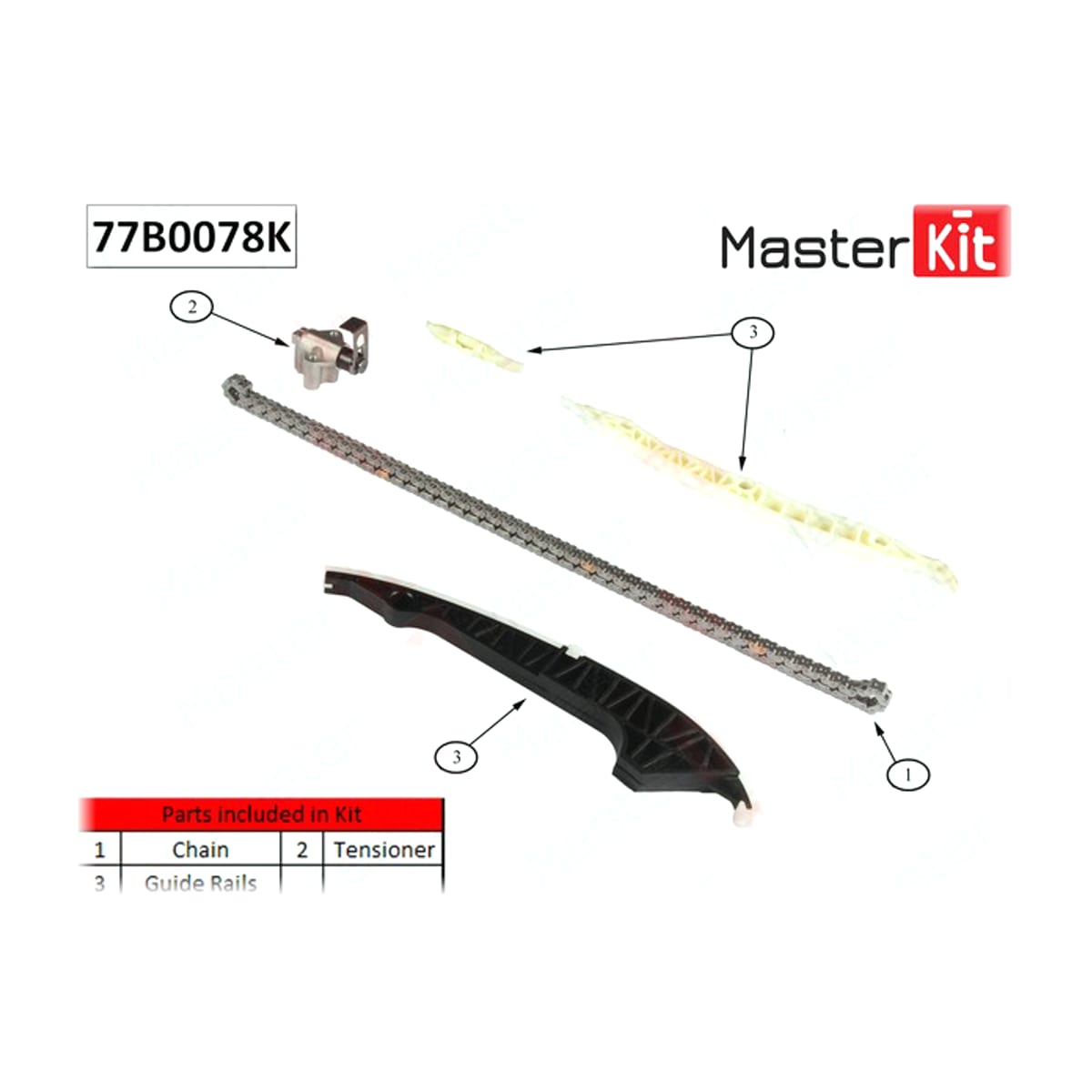 MASTER KIT Комплект цепи ГРМ 77B0078K