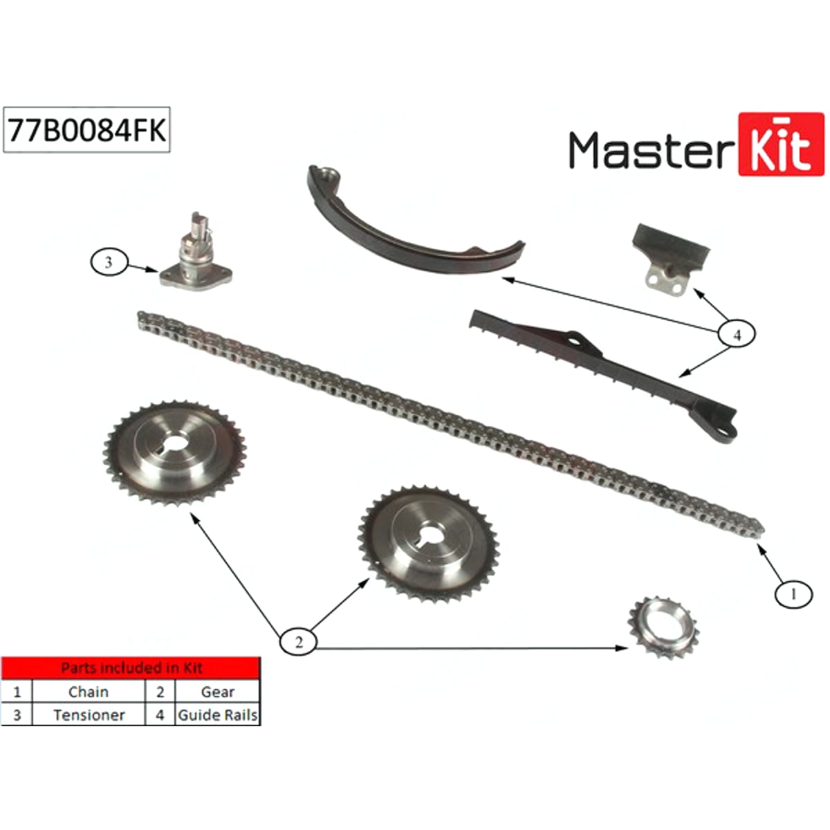 MASTER KIT Комплект цепи ГРМ