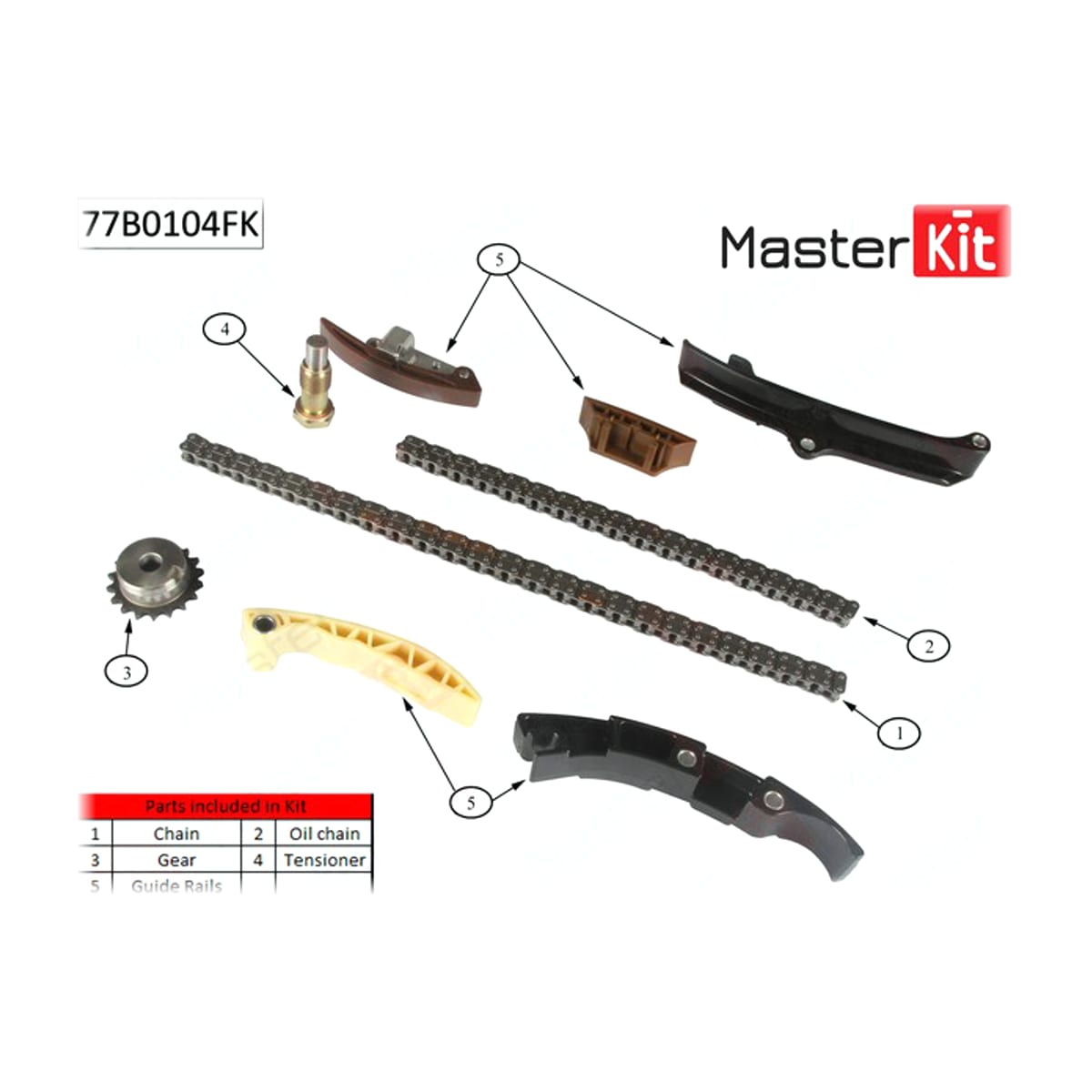 MASTER KIT Комплект цепи ГРМ