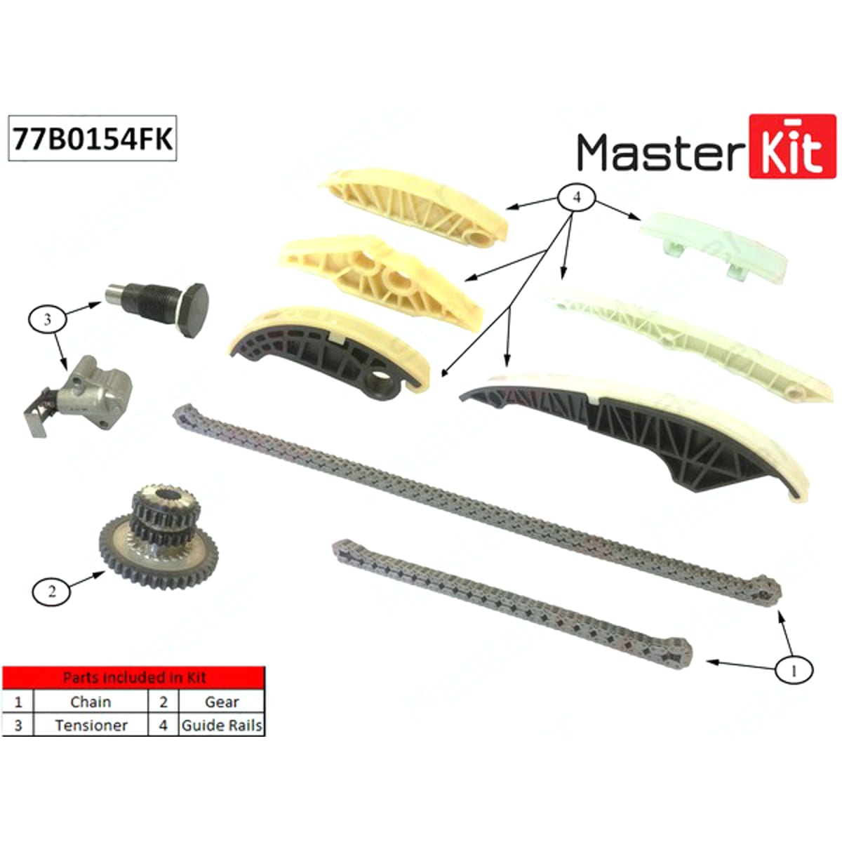 Деталь Комплект цепи ГРМ MASTER KIT