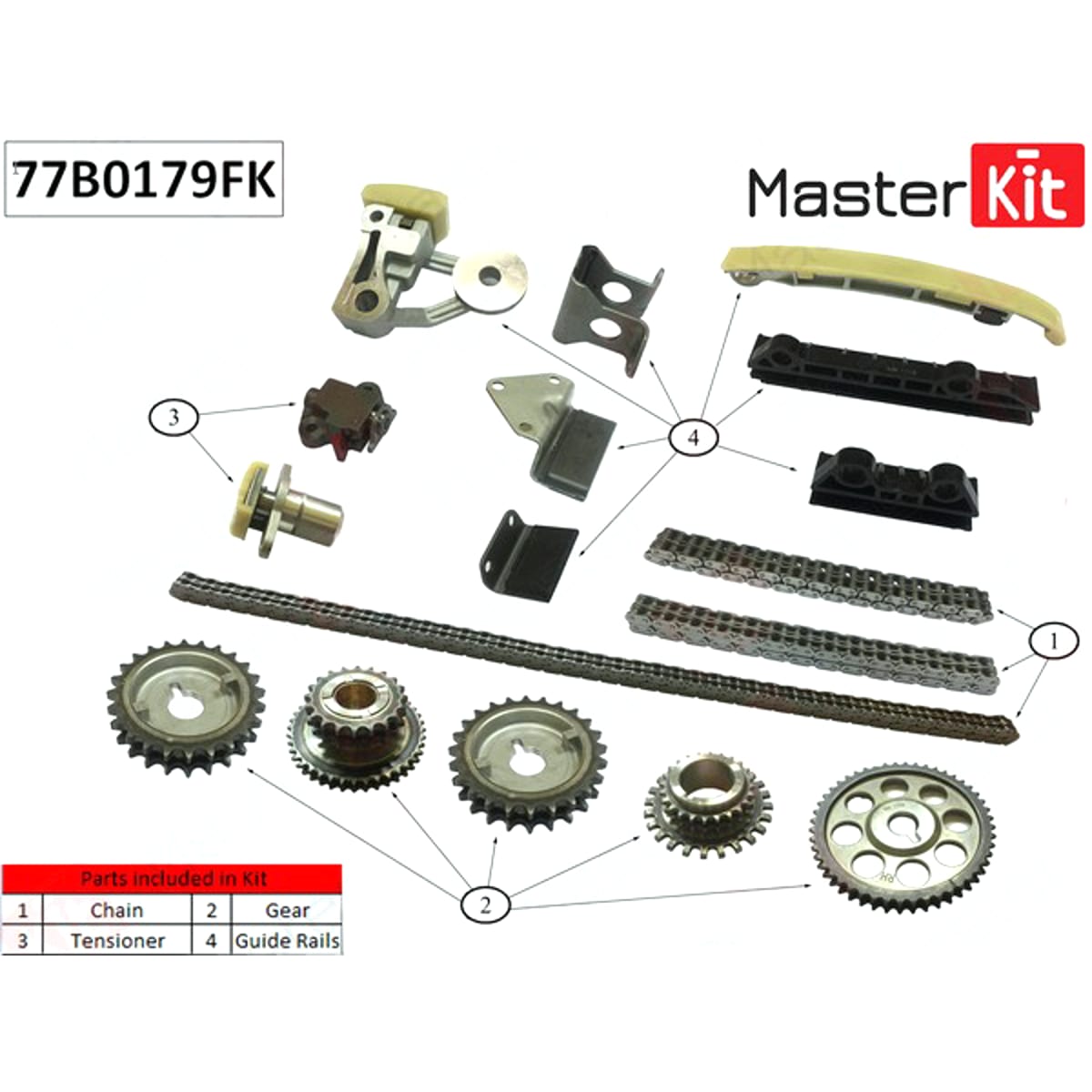 Деталь Комплект цепи ГРМ MASTER KIT