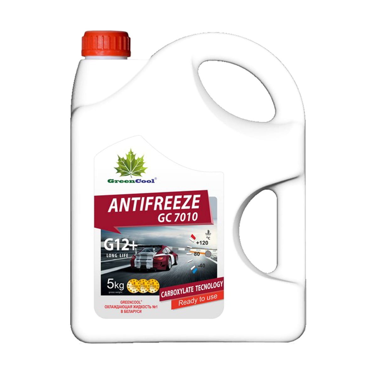 Деталь Антифриз GreenCool GC7010 G12+, 5 кг (красн.) BASF Carboxylate Long Life GREENCOOL