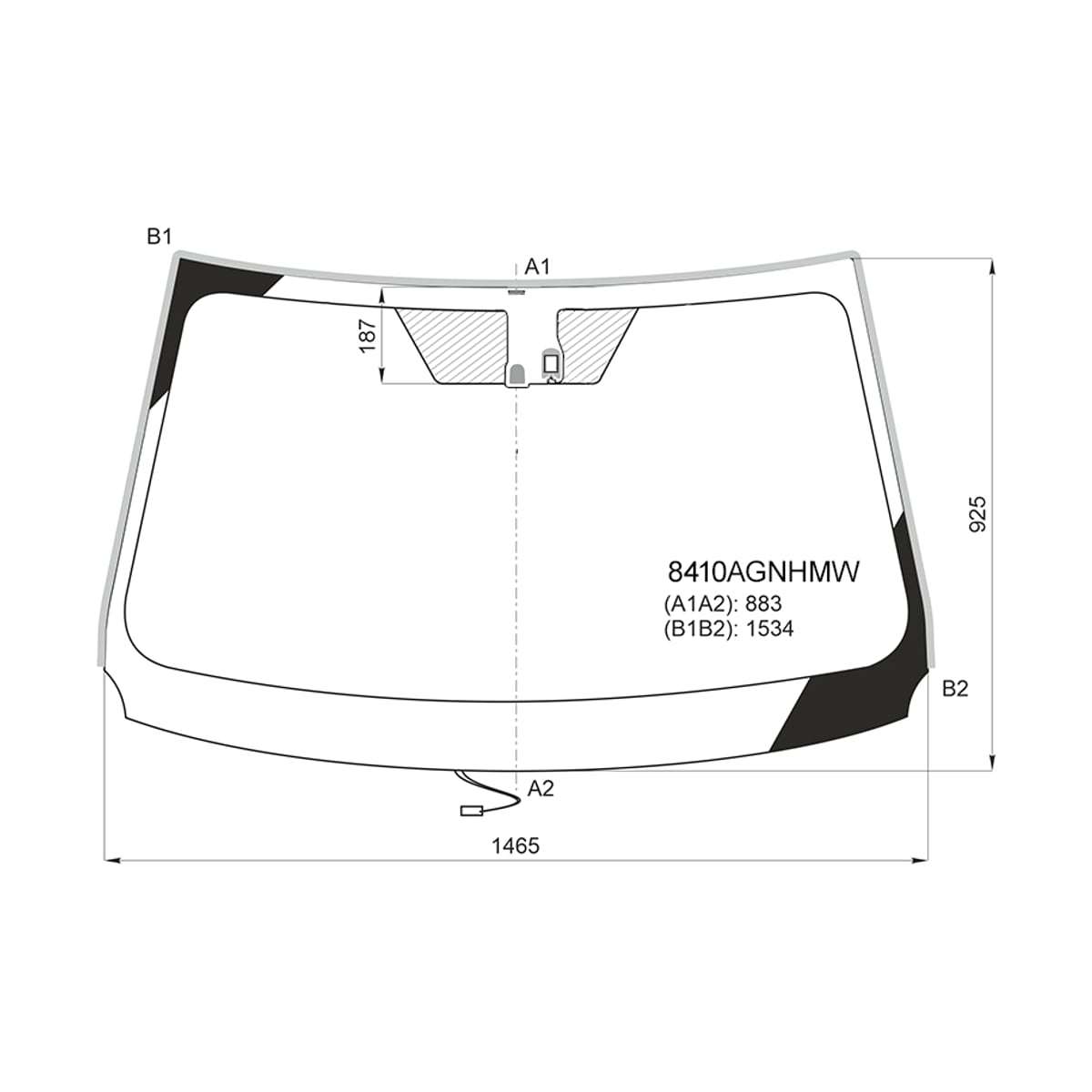 FUYAO Стекло лобовое (Обогрев щеток/ Датчик дождя/ Молдинг) Toyota RAV4 (XA40) 12-19