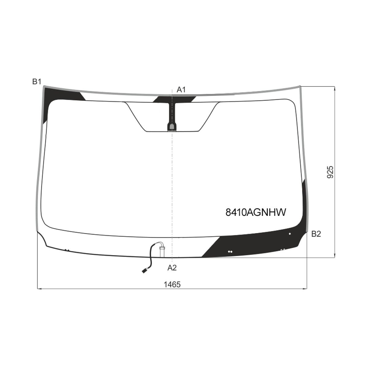 FUYAO Стекло лобовое (Обогрев щеток/ Молдинг) Toyota RAV4 (XA40) 12-19