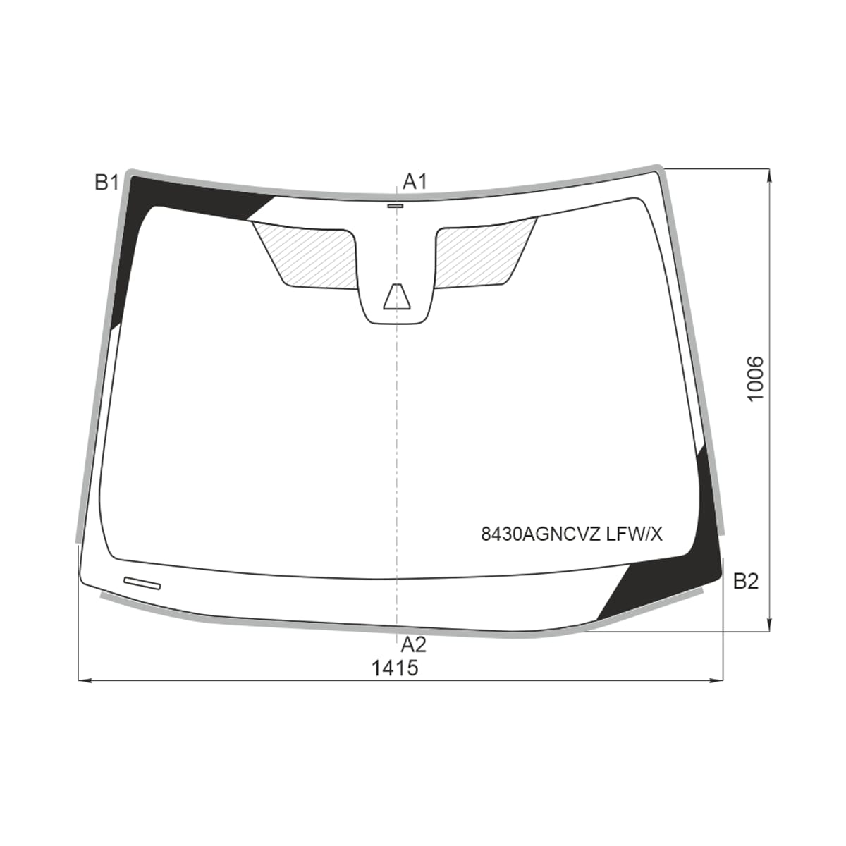 XYG Стекло лобовое (Камера/ Молдинг) Toyota Corolla (E210) 18-22 / Corolla USA 18 8430AGNCVZLFW/X