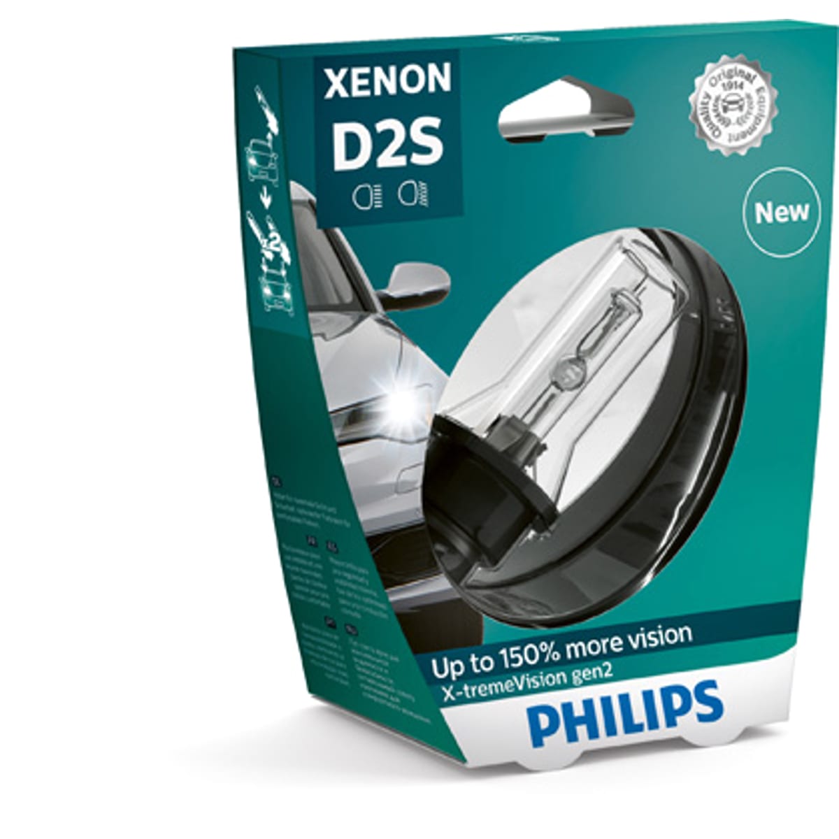 Деталь Лампа ксеноновая D2S X-TremeVision gen2 +150% 85V 35W PK32d-2 S1 PHILIPS