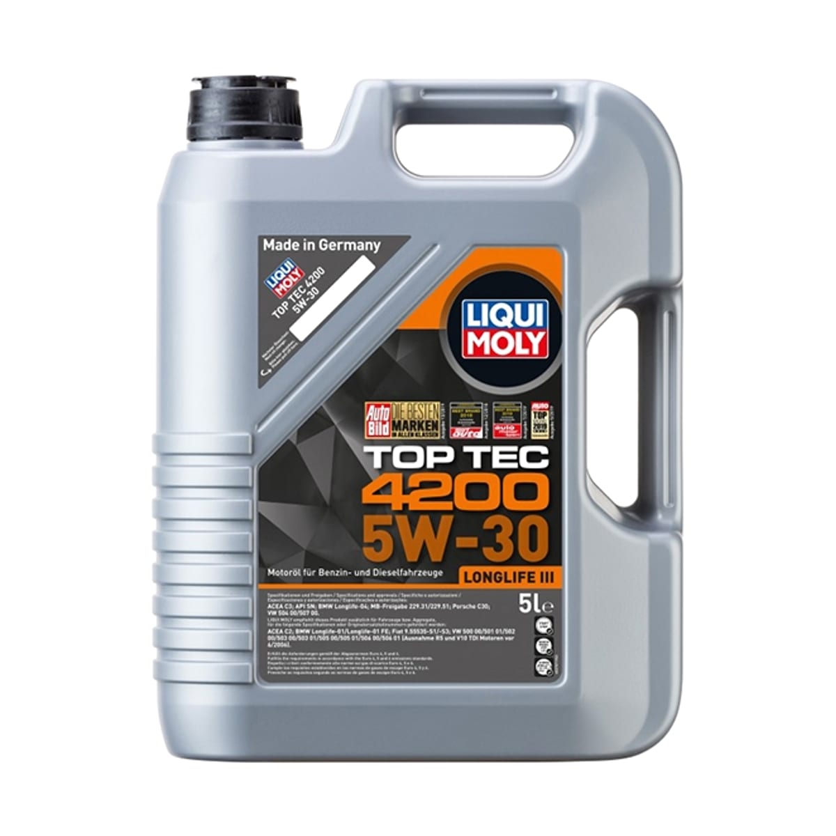 LIQUI MOLY Масло моторное LIQUI MOLY Top Tec 4200 5W-30 NG SP/C3/C2 5л