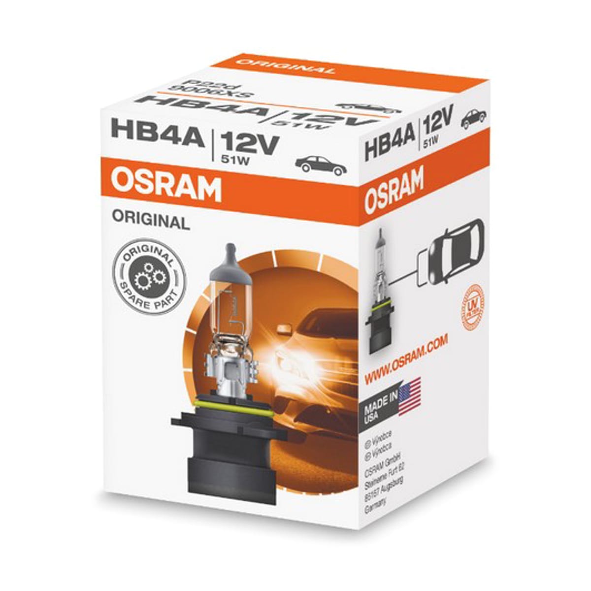 Деталь Лампа HB4A 12V 51W P20d ORIGINAL LINE качество оригинальной з/ч (ОЕМ) 1 шт. OSRAM
