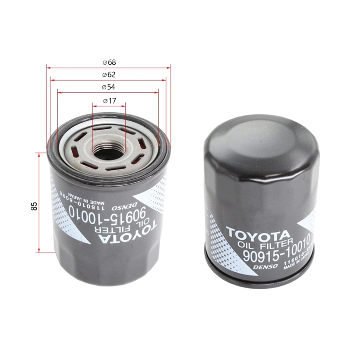 TOYOTA Фильтр масляный 9091510010