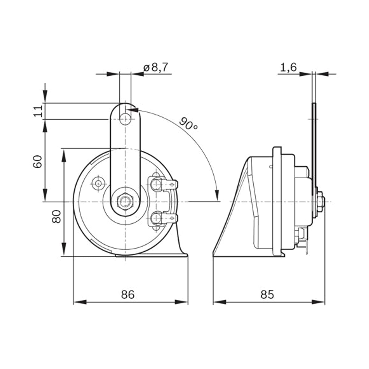 BOSCH Звуковой сигнал 9320335007
