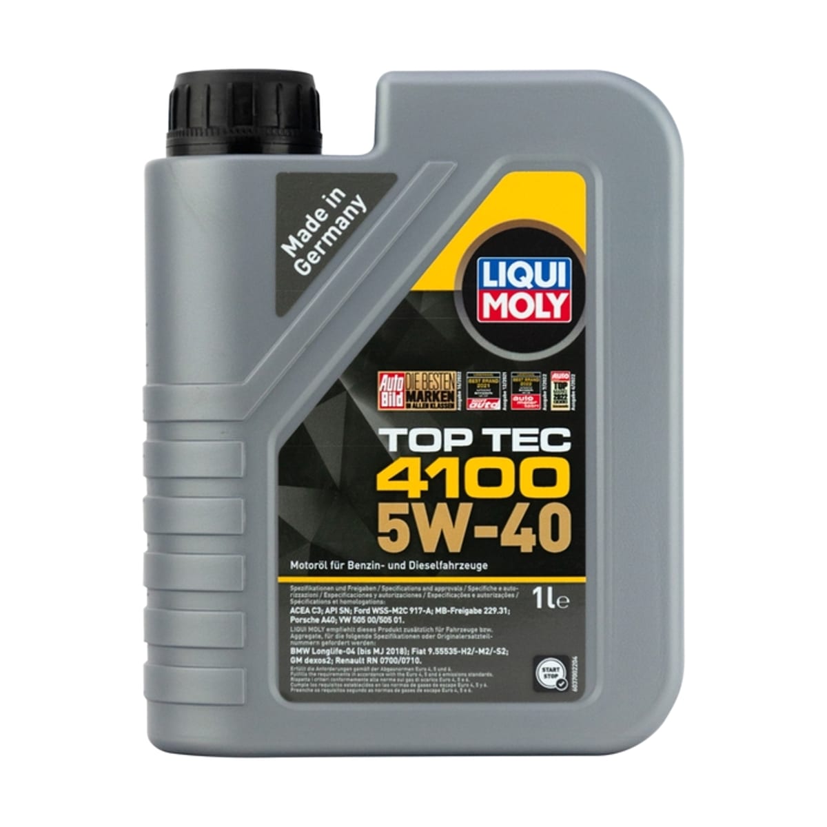 Деталь Масло моторное LIQUI MOLY Top Tec 4100 5W-40 SN/C3 1л LIQUI MOLY