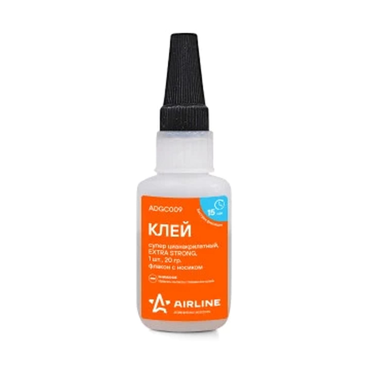 AIRLINE Клей супер цианакрилатный EXTRA STRONG, 1 шт., 20 гр., флакон с носиком