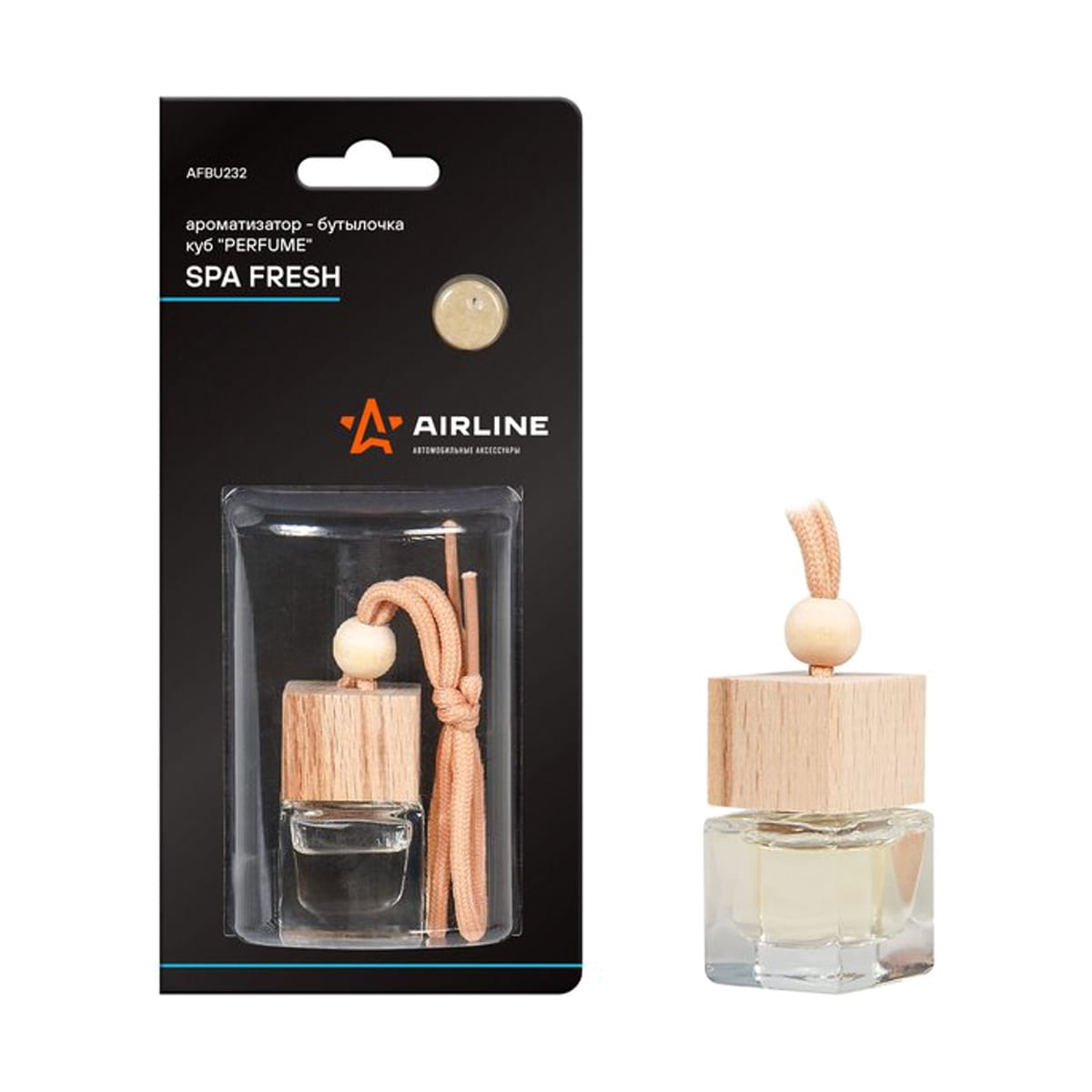 Деталь Ароматизатор-бутылочка куб Perfume SPA FRESH AIRLINE