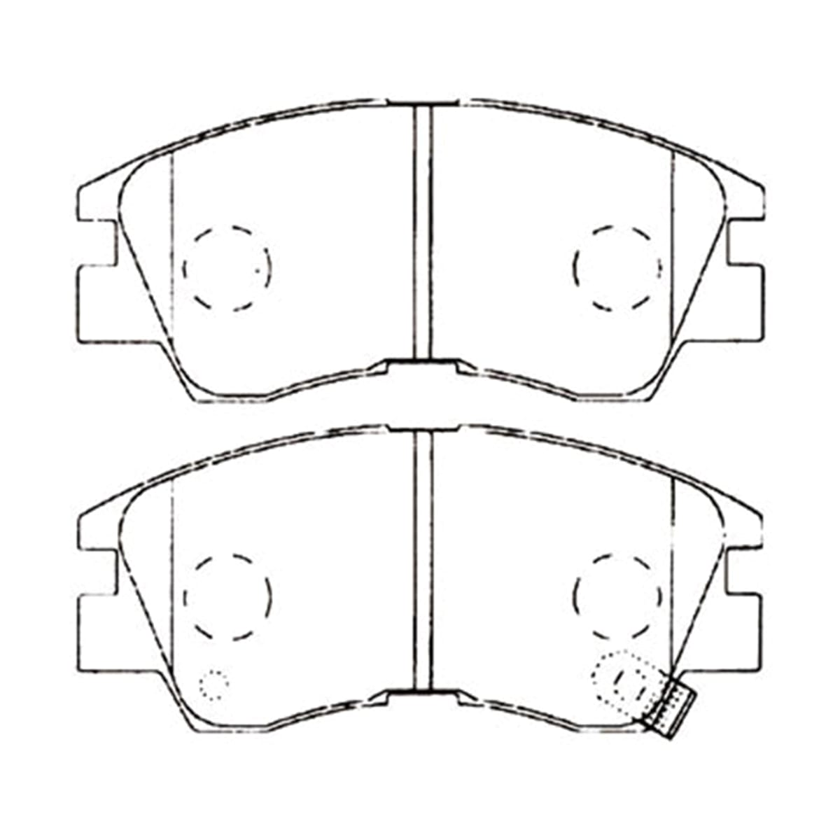 AKEBONO Колодки тормозные (Спереди) Mitsubishi Delica 79-07 / L200 86-05 AN233WK