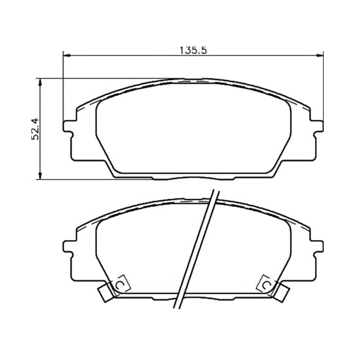 Деталь Колодки тормозные (Спереди) Honda Accord 97-03 / Integra 01-06 AKEBONO