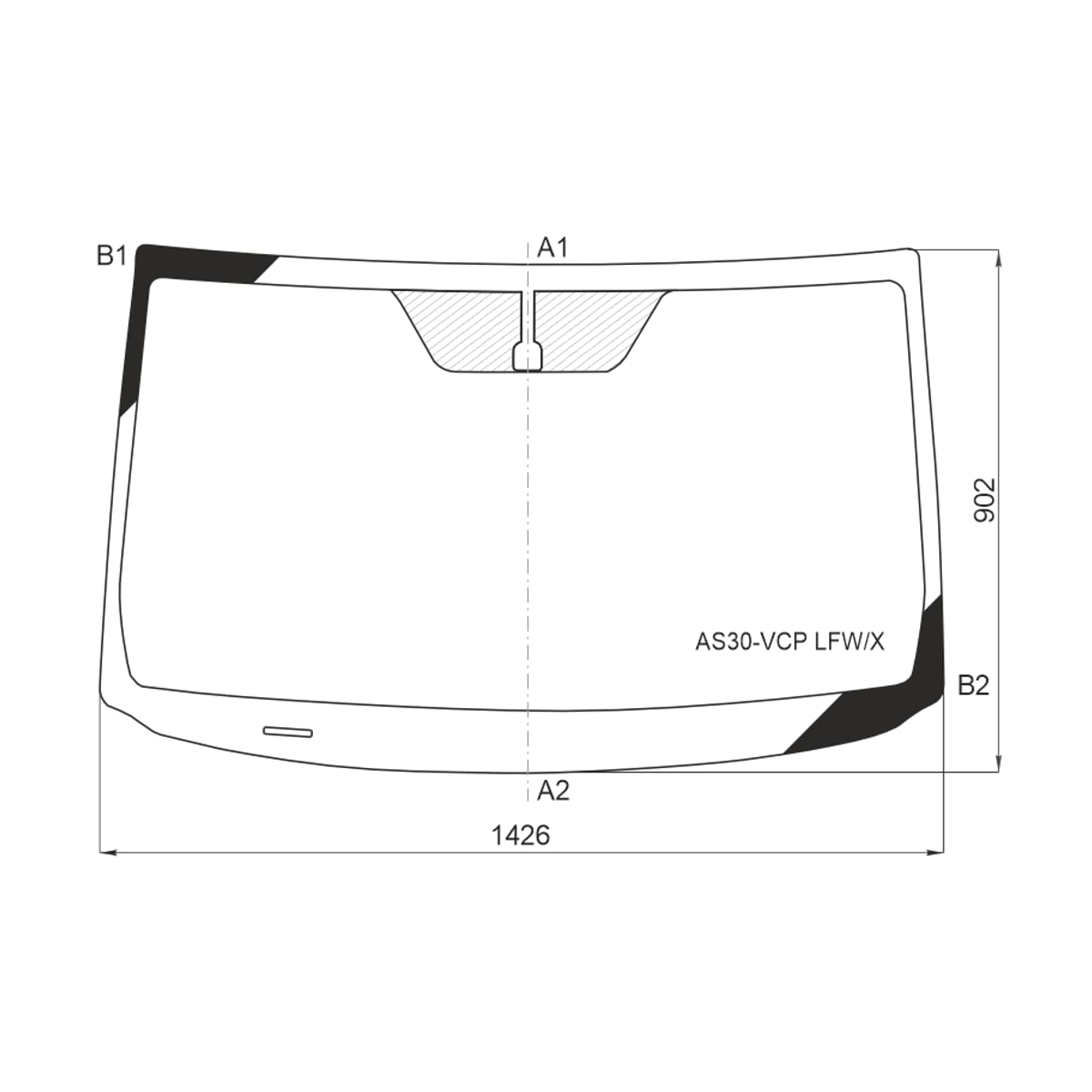 Деталь Стекло лобовое Toyota RAV4 (XA30) 05-13 / Vanguard 07-13 XYG