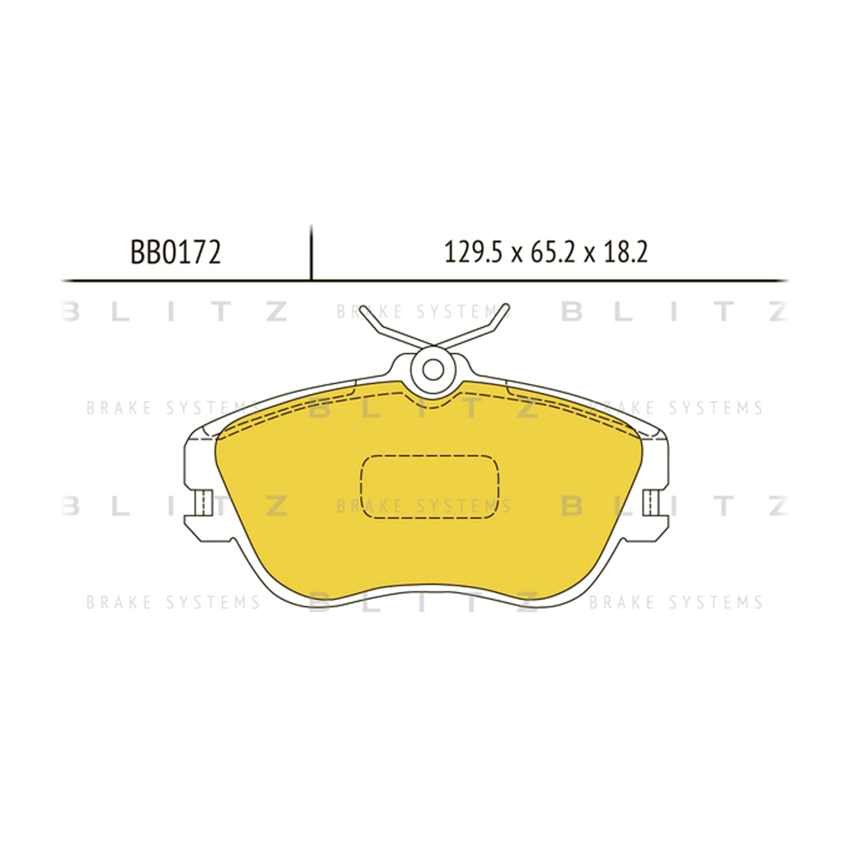 BLITZ Колодки тормозные дисковые BB0172 (перед)