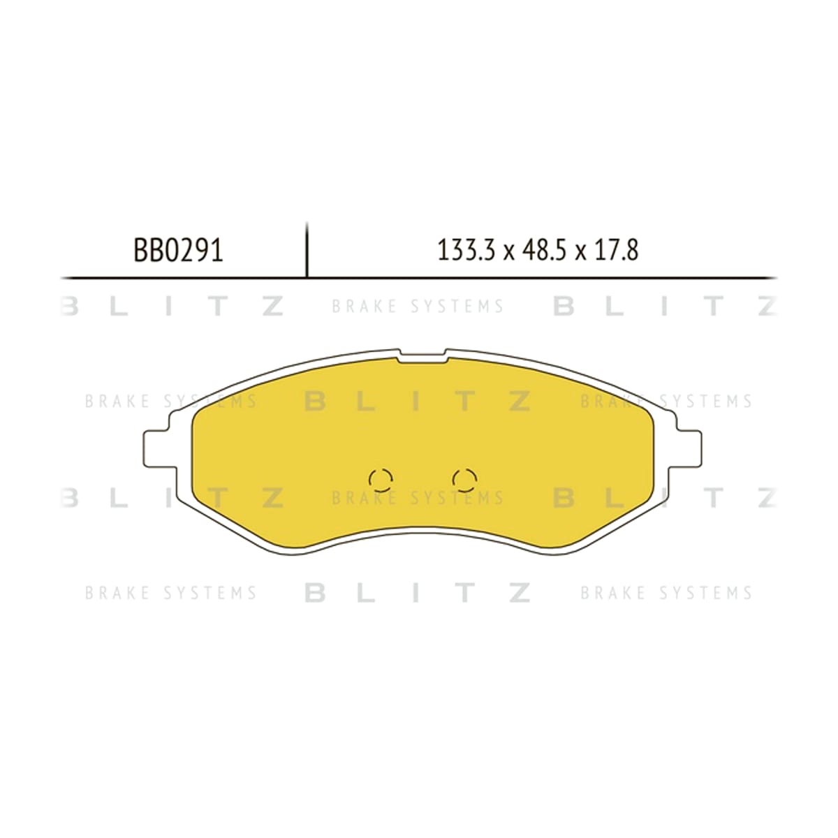 Деталь Колодки тормозные дисковые BLITZ