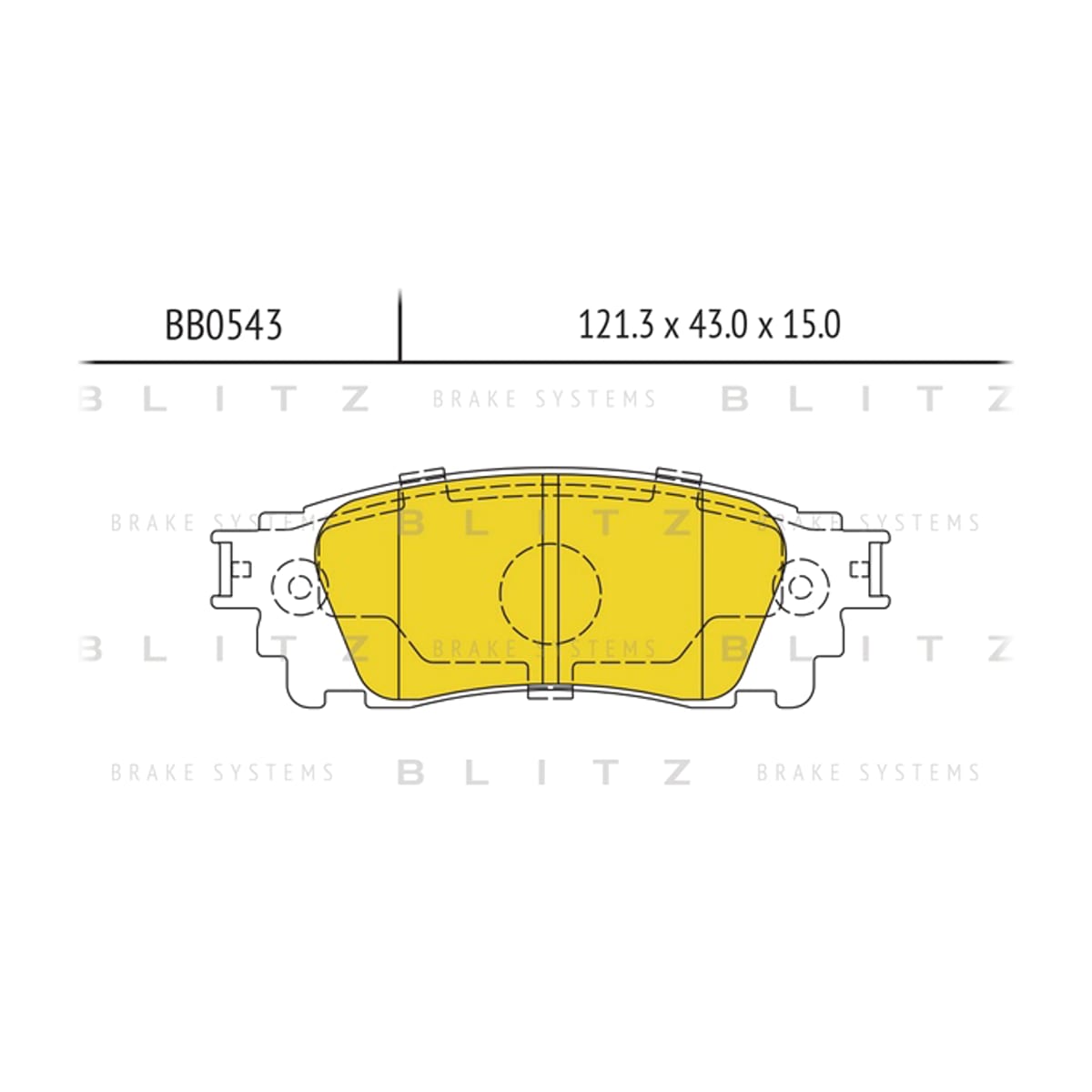 Деталь Колодки тормозные дисковые BLITZ